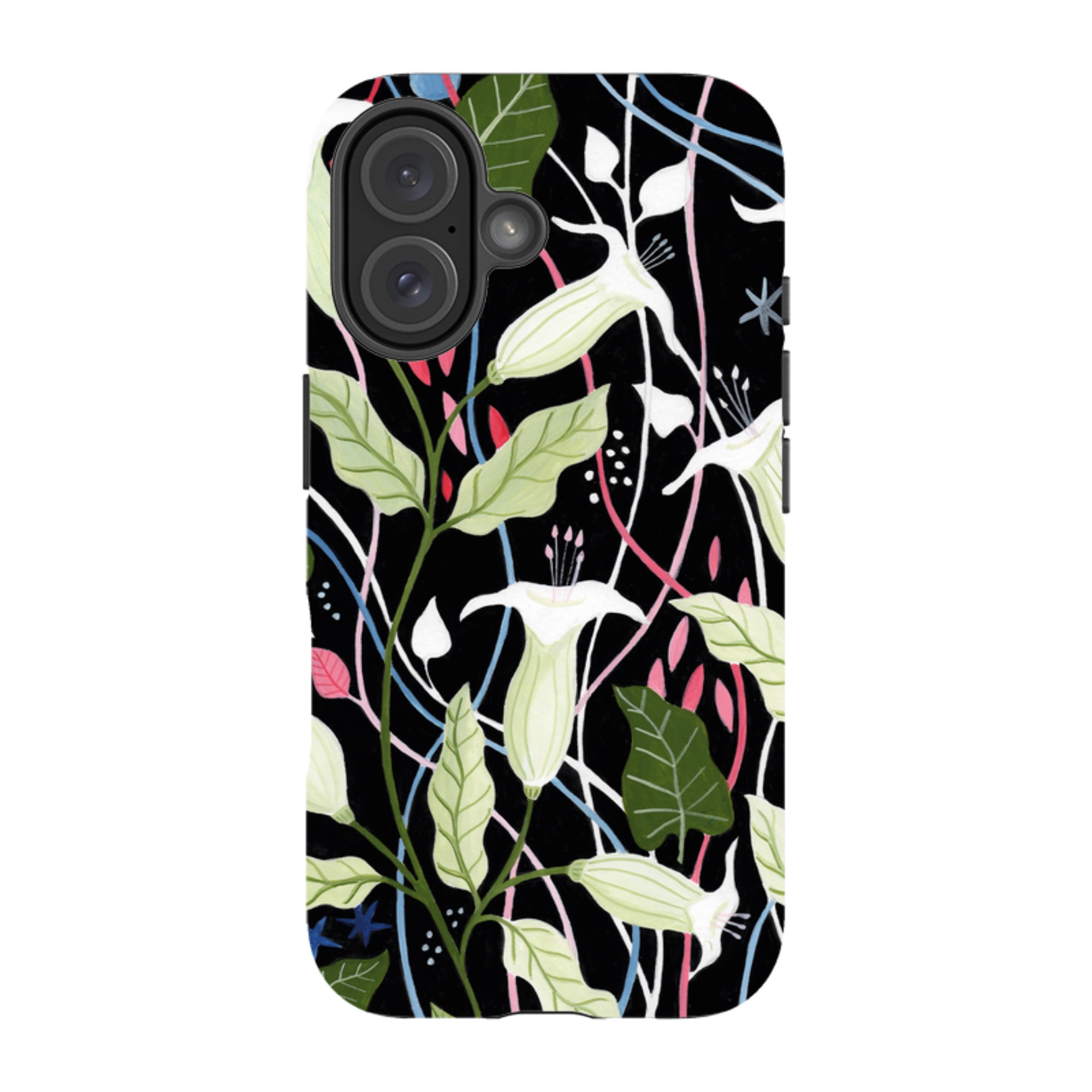 iPhone Tough Case - Trumpet Flowers By Bex Parkin
