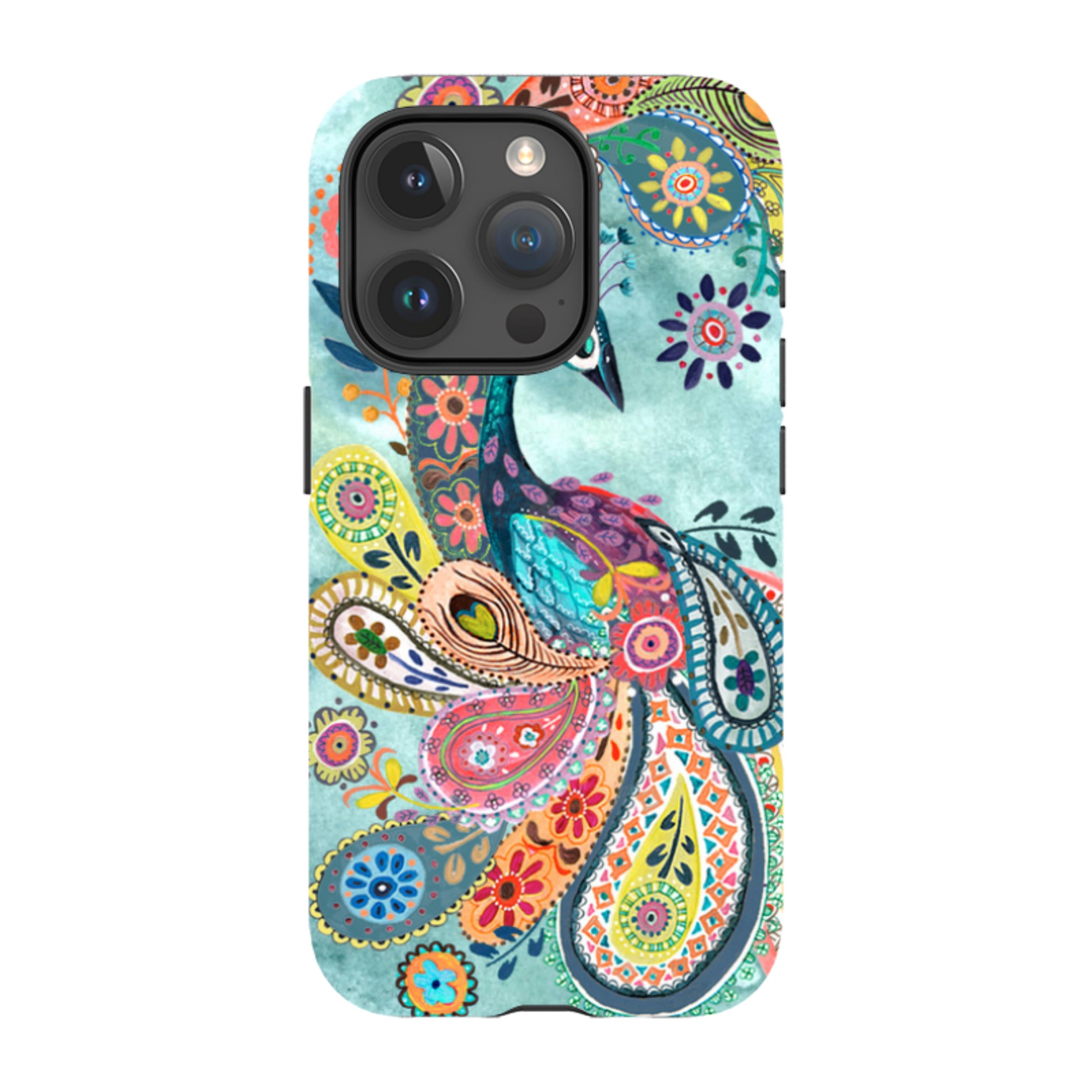 iPhone Tough Case - Peacock Dreams By Caroline Bonne Muller