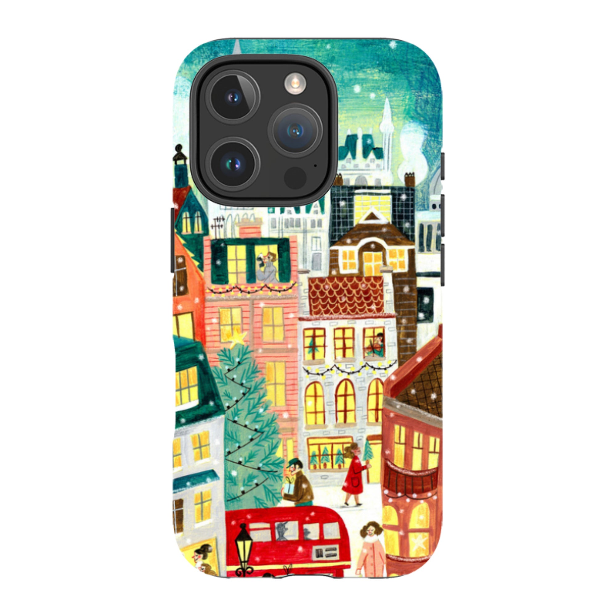 iPhone Tough Case - Xmas In London By Caroline Bonne Muller