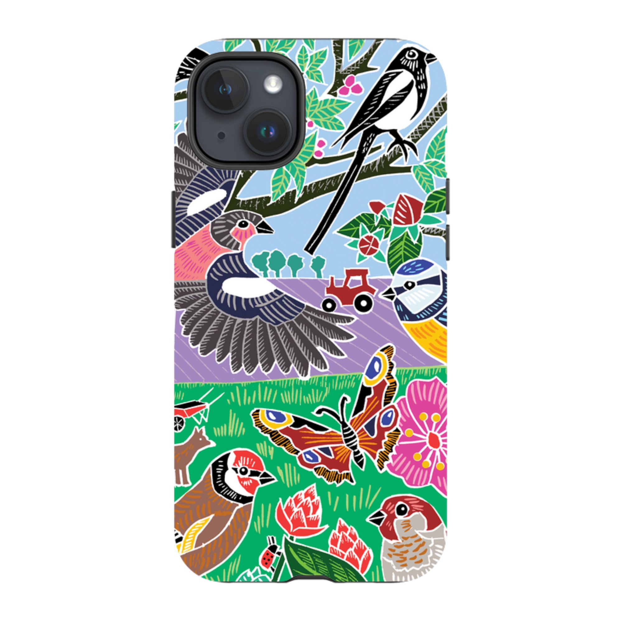 iPhone Tough Case - Garden Bird Jigsaw B By Kate Heiss