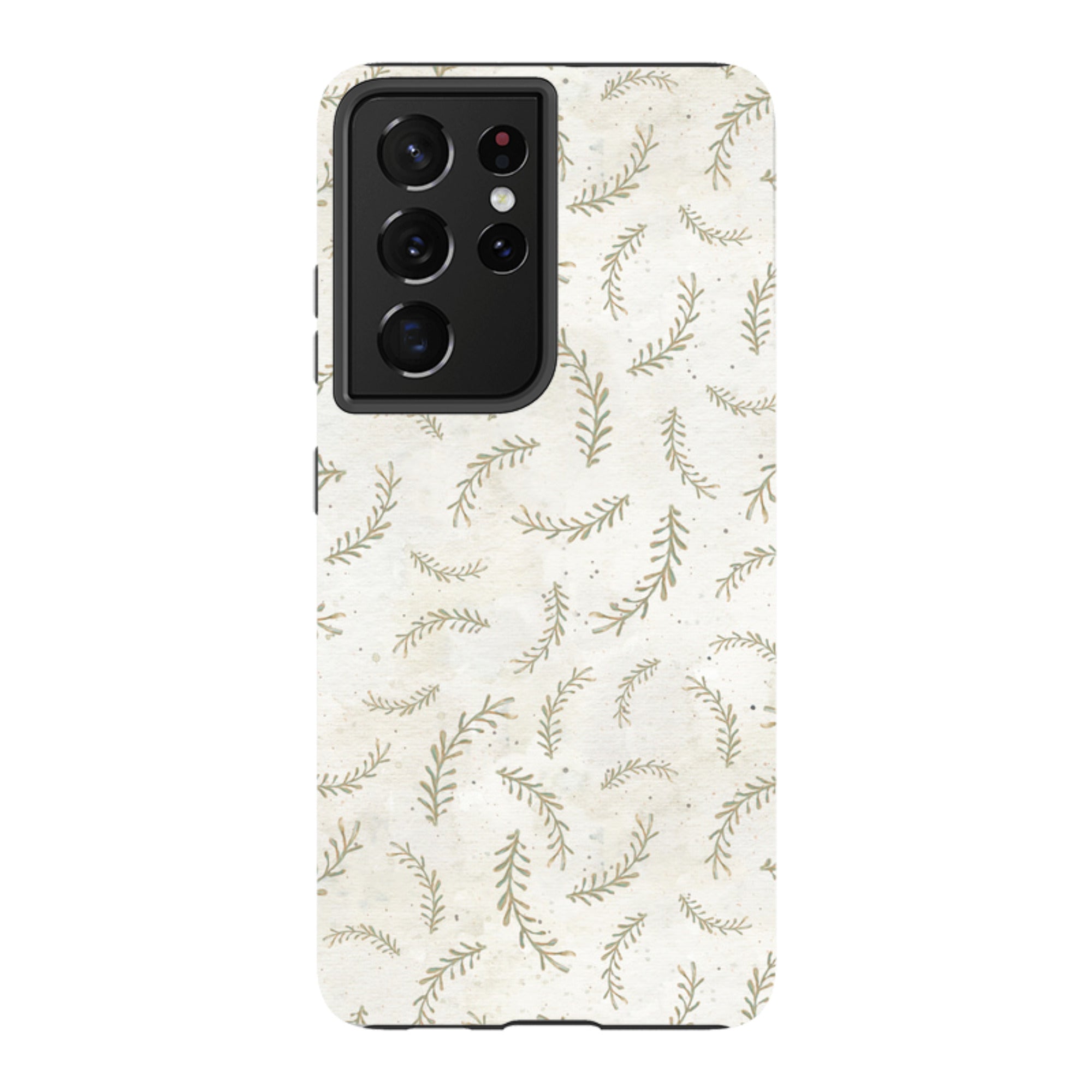 Samsung Tough Case - Feathers Grey By Katherine Quinn