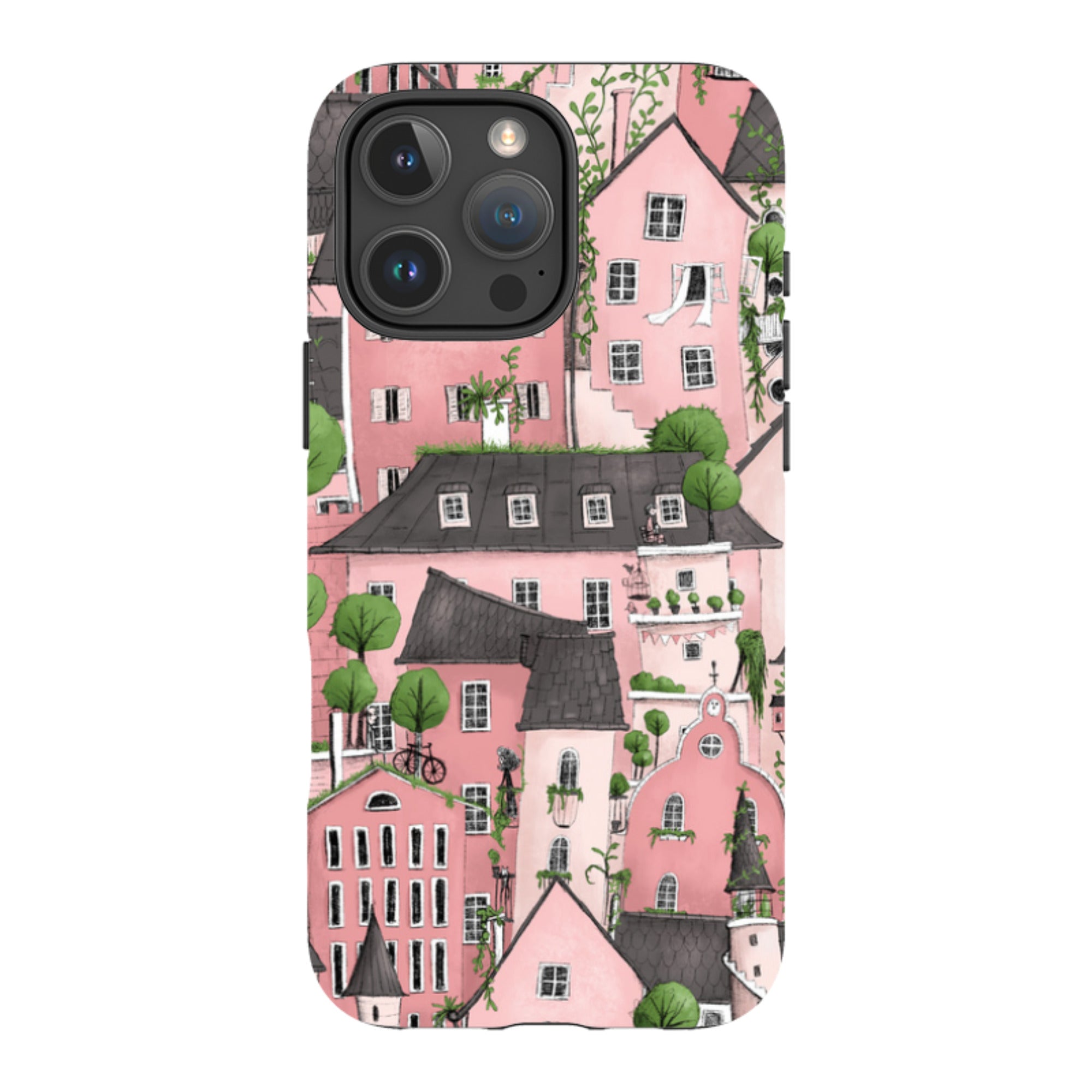 iPhone Tough Case - Pink City By Maja Lindberg