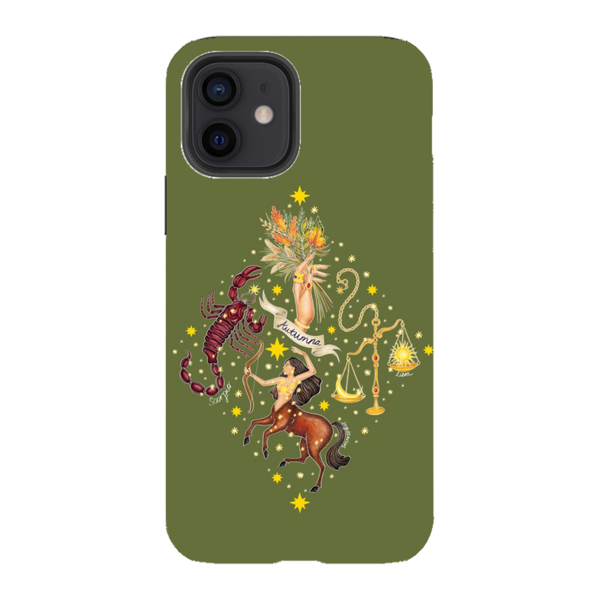 iPhone Tough Case - Autumn Zodiac By Catherine Rowe