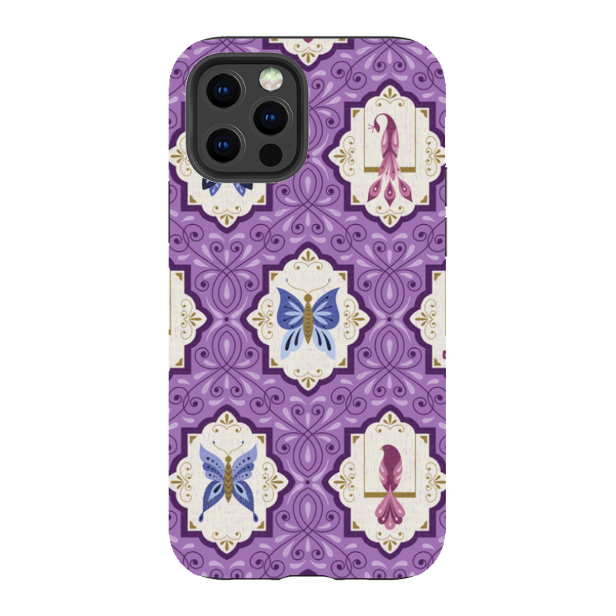 iPhone Tough Case - Wingframes Med Purple By Jenny Zemanek