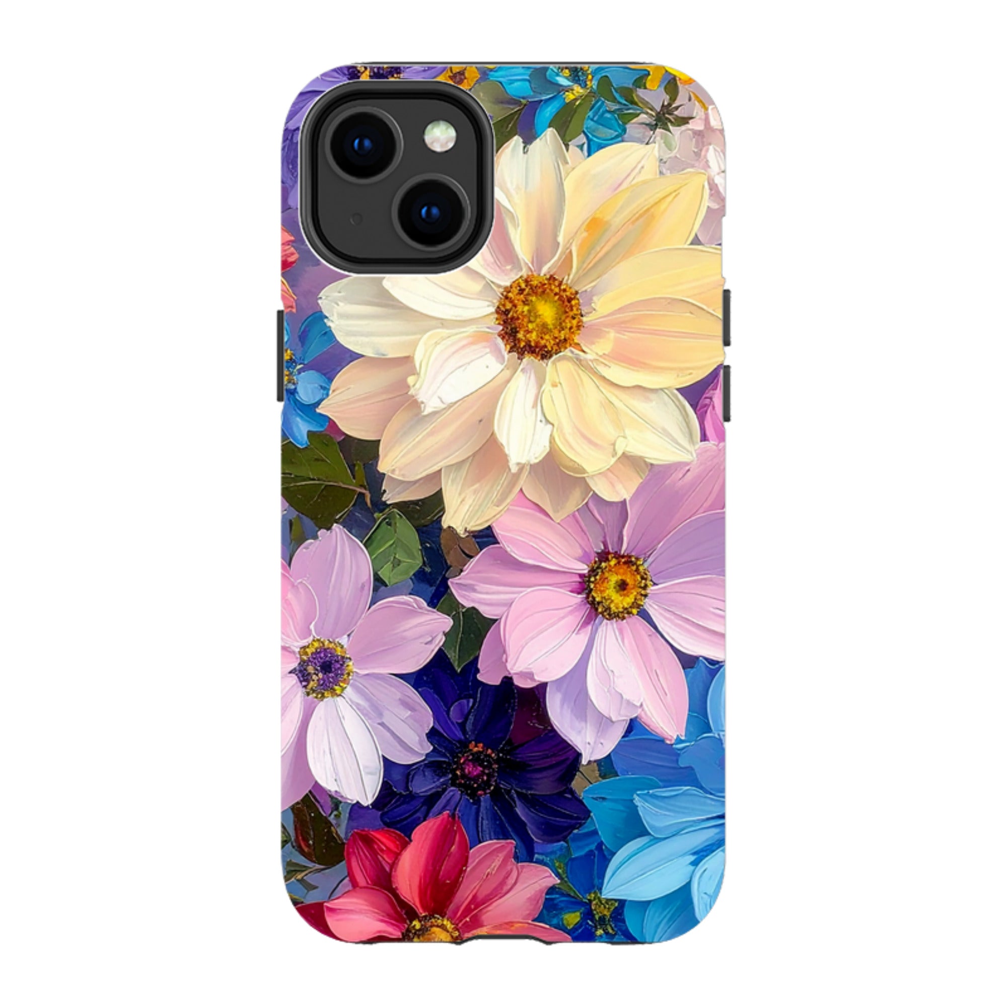 iPhone MagSafe Tough Case - Summer Floral Blue Garden