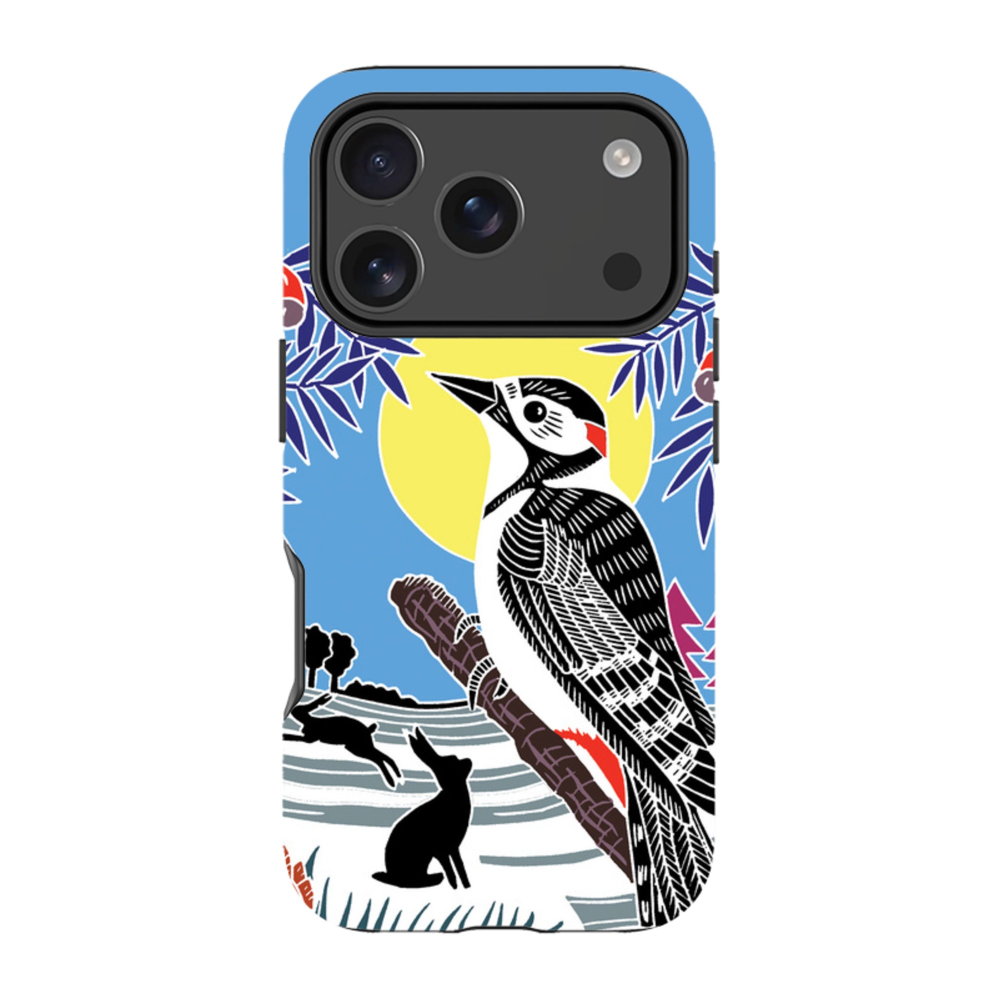 iPhone Tough Case - Woodpecker Yellow By Kate Heiss