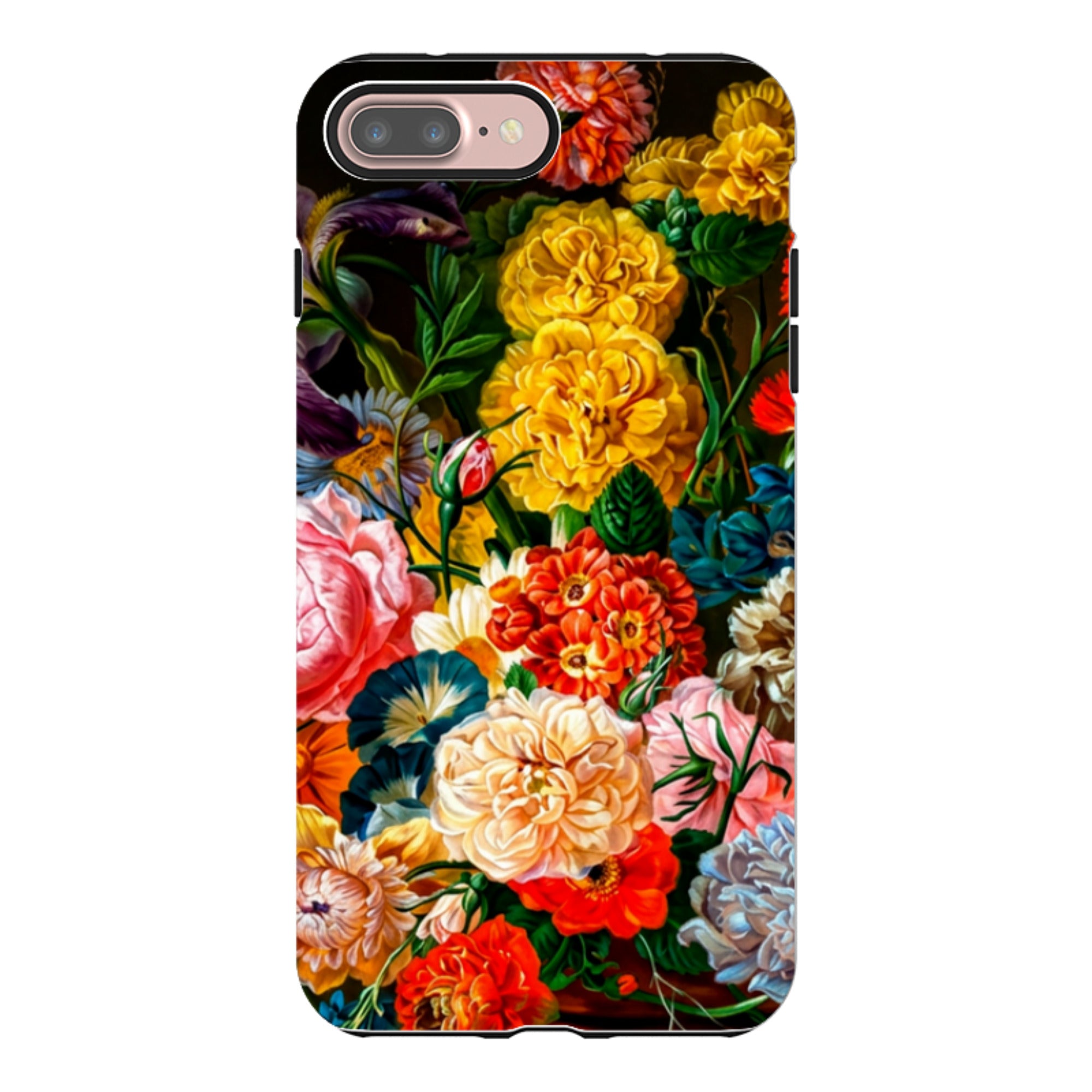 iPhone Tough Case - Vintage Peony & Iris