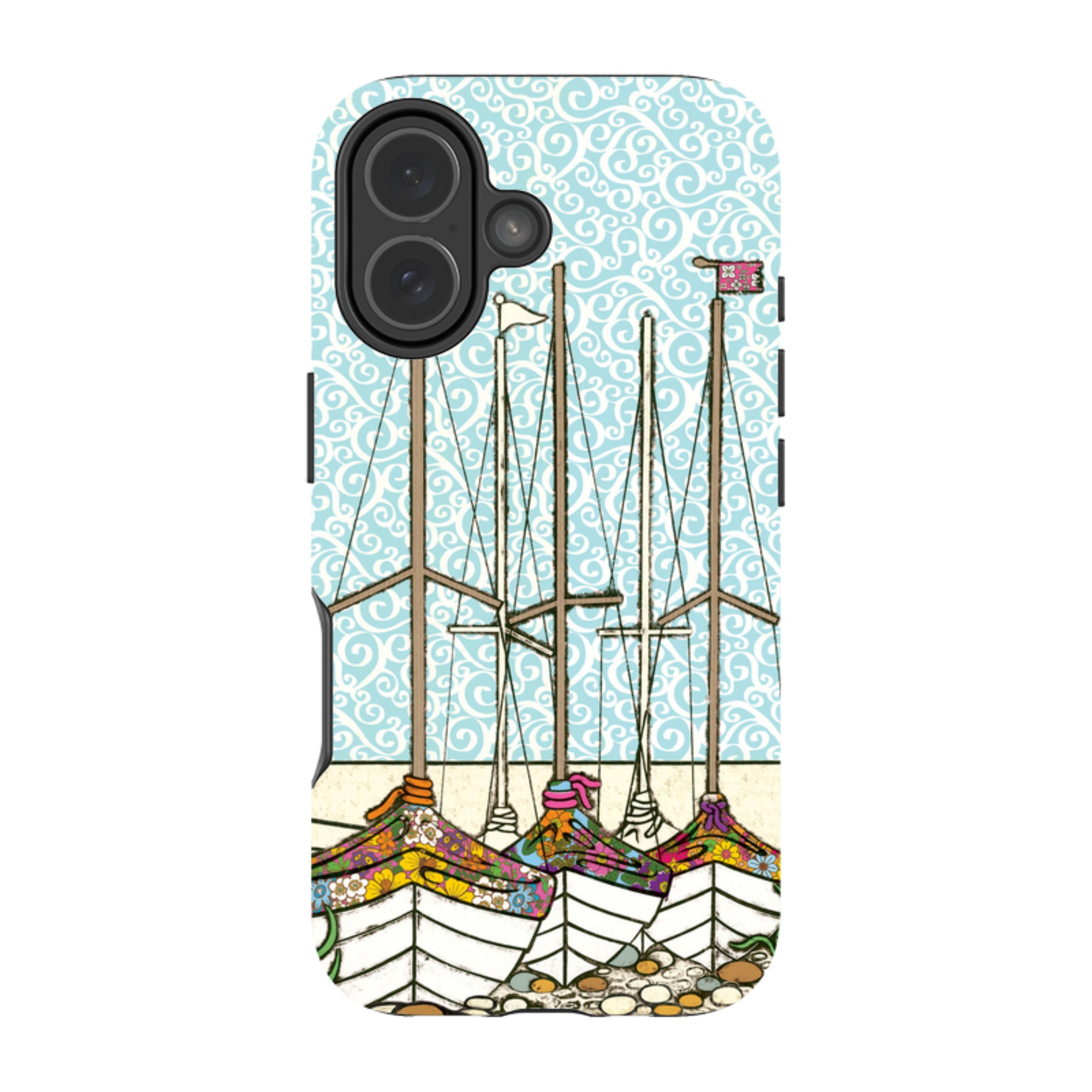 iPhone Tough Case - Boats At Rest By Amelia Bowman