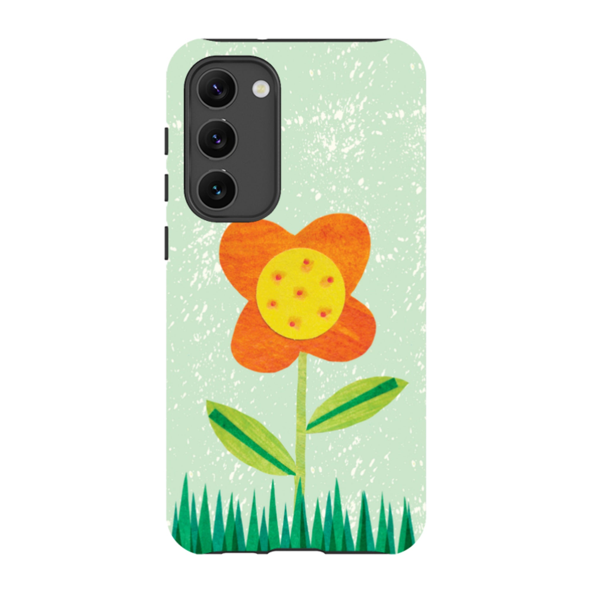 Samsung Tough Case - Orange Flower By Tracey English