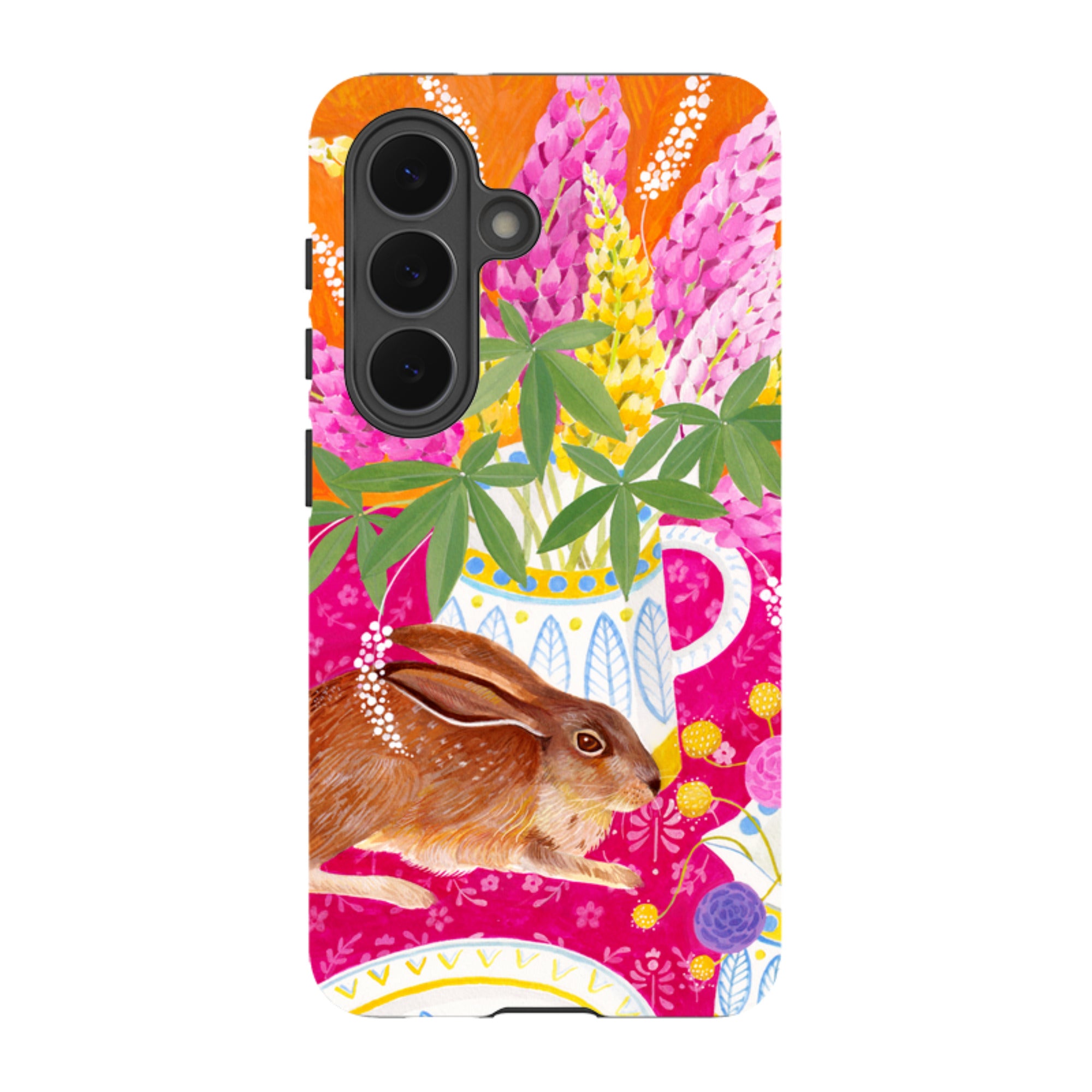 Samsung Tough Case - Rabbit Lupins By Bex Parkin