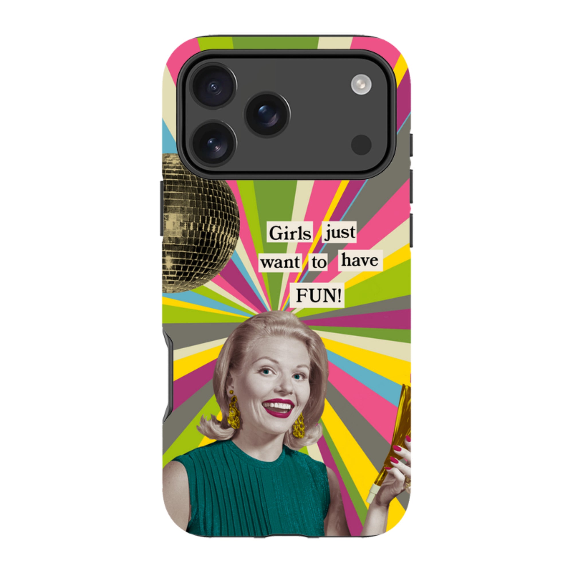 iPhone Tough Case - Girls want to have fun By Clare Jordan
