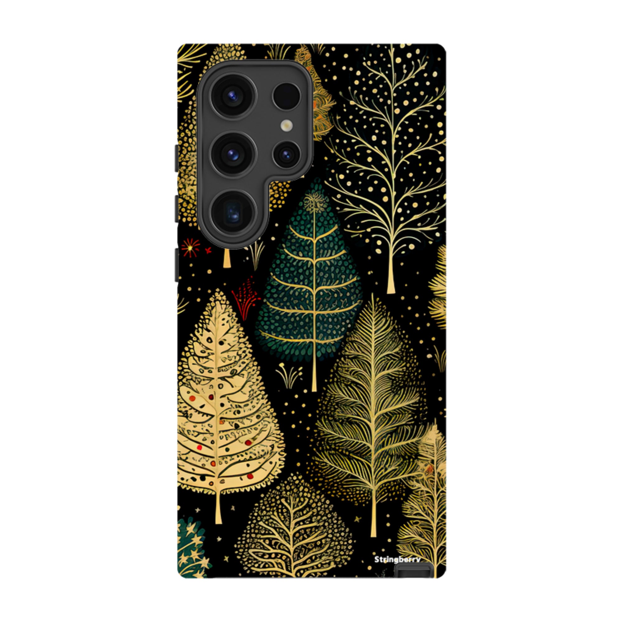 Samsung Tough Case -Golden Xmas Trees