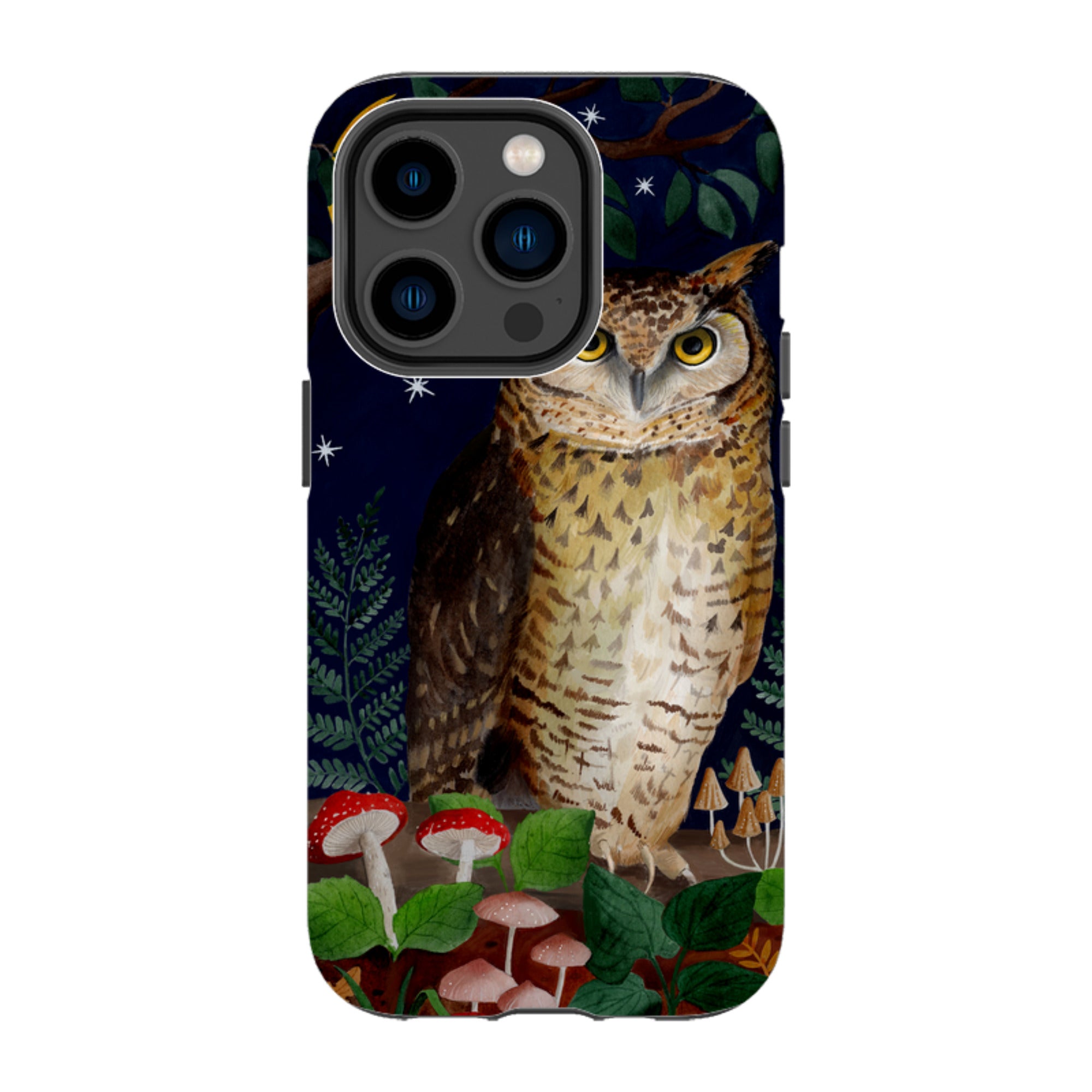 iPhone Tough Case - Mushroom Owl By Bex Parkin