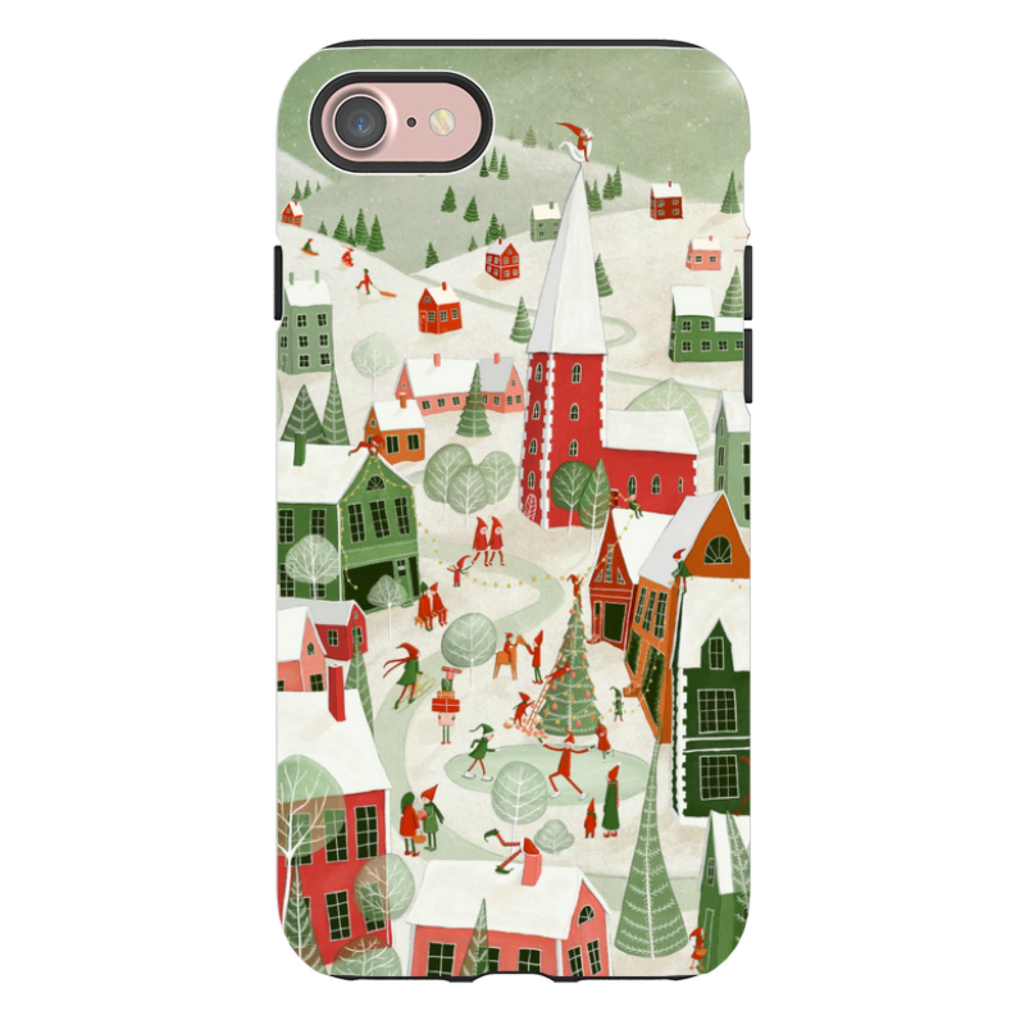 iPhone Tough Case - Christmas Town By Maja Lindberg