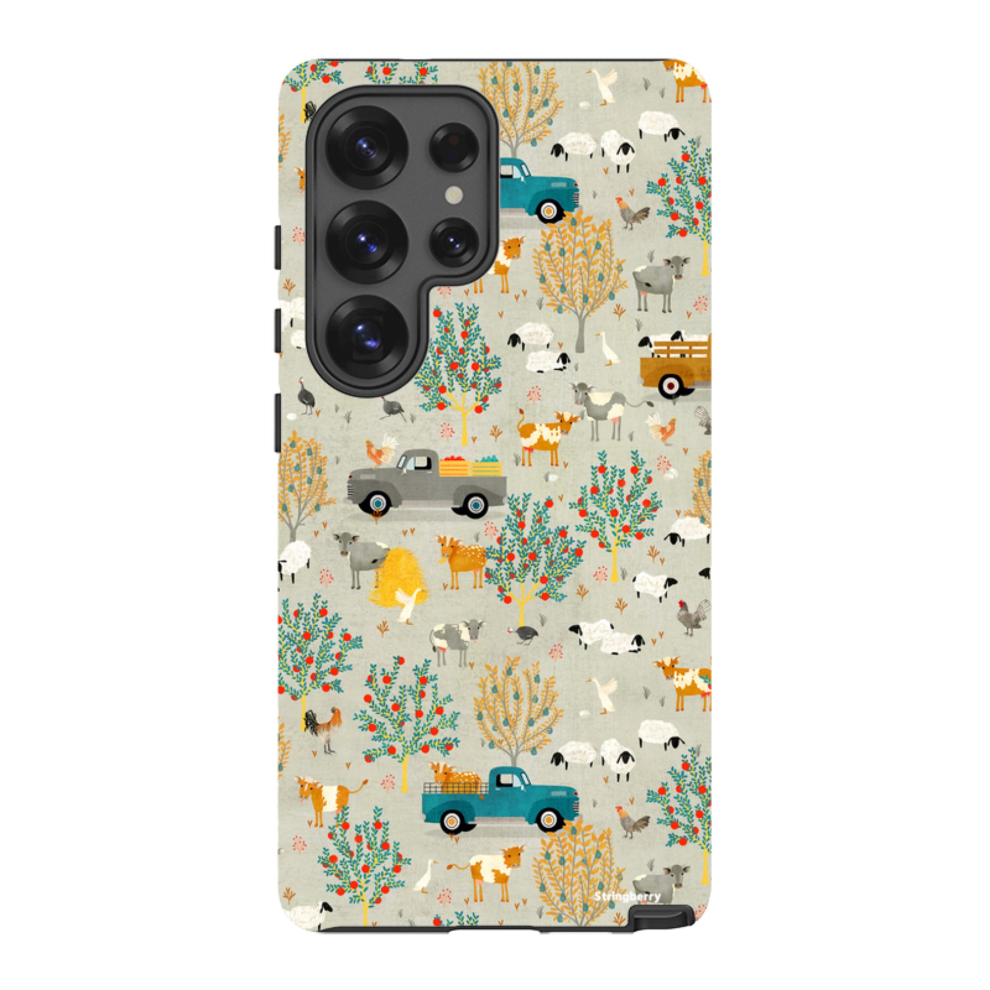 Samsung Tough Case - Farm Life Grey By Katherine Quinn