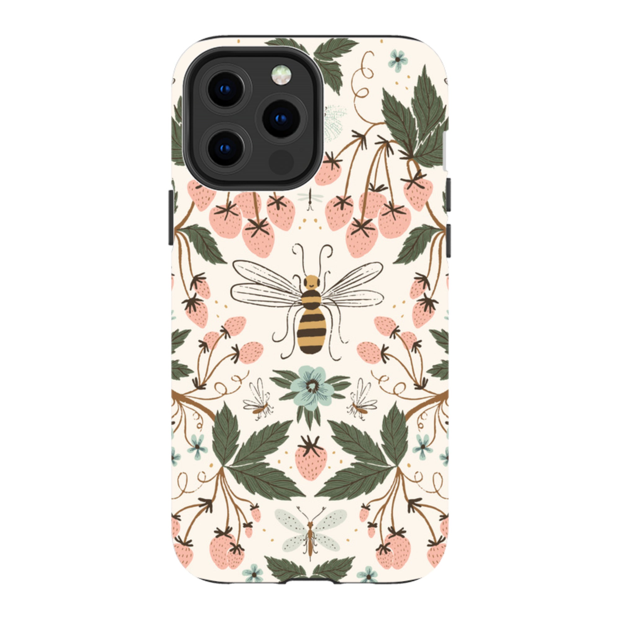iPhone MagSafe Tough Case - Bugs and Berries By Meghann Rader