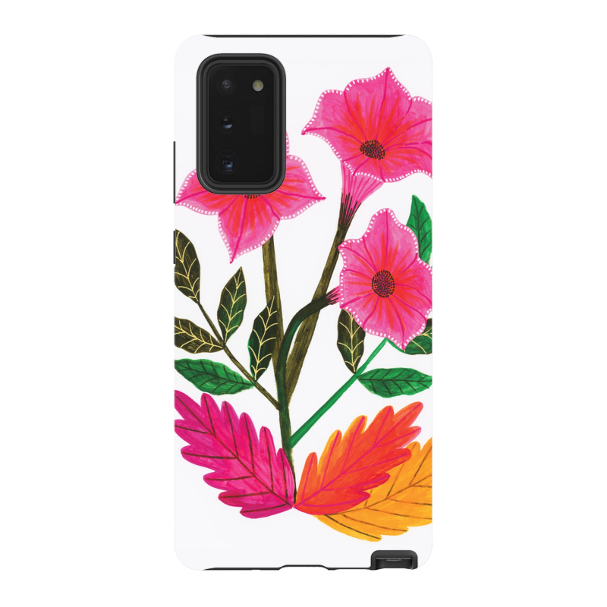 Samsung Tough Case - Trumpet Flowers By Lee Foster Wilson