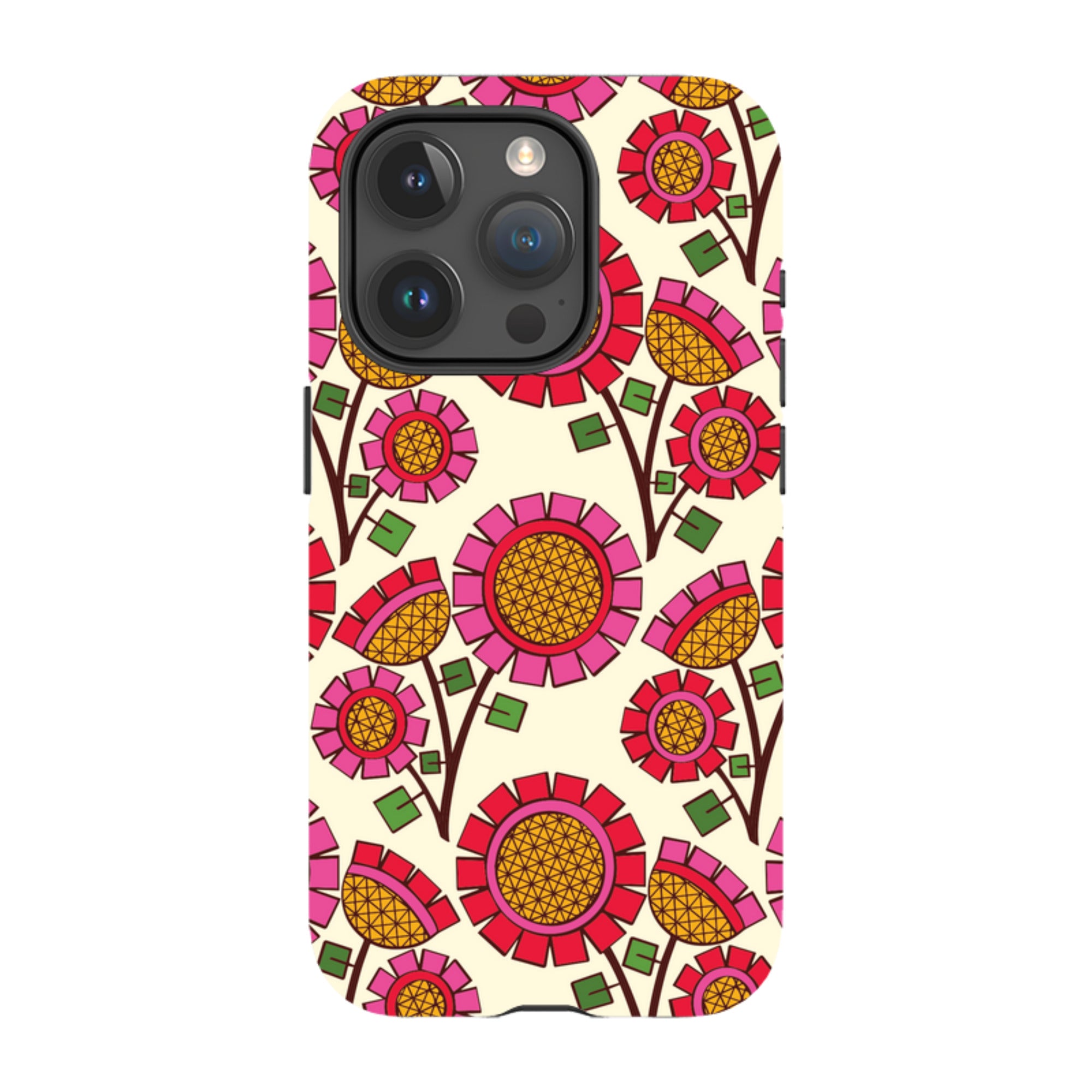 iPhone Tough Case - Pop Flower By Amelia Bowman