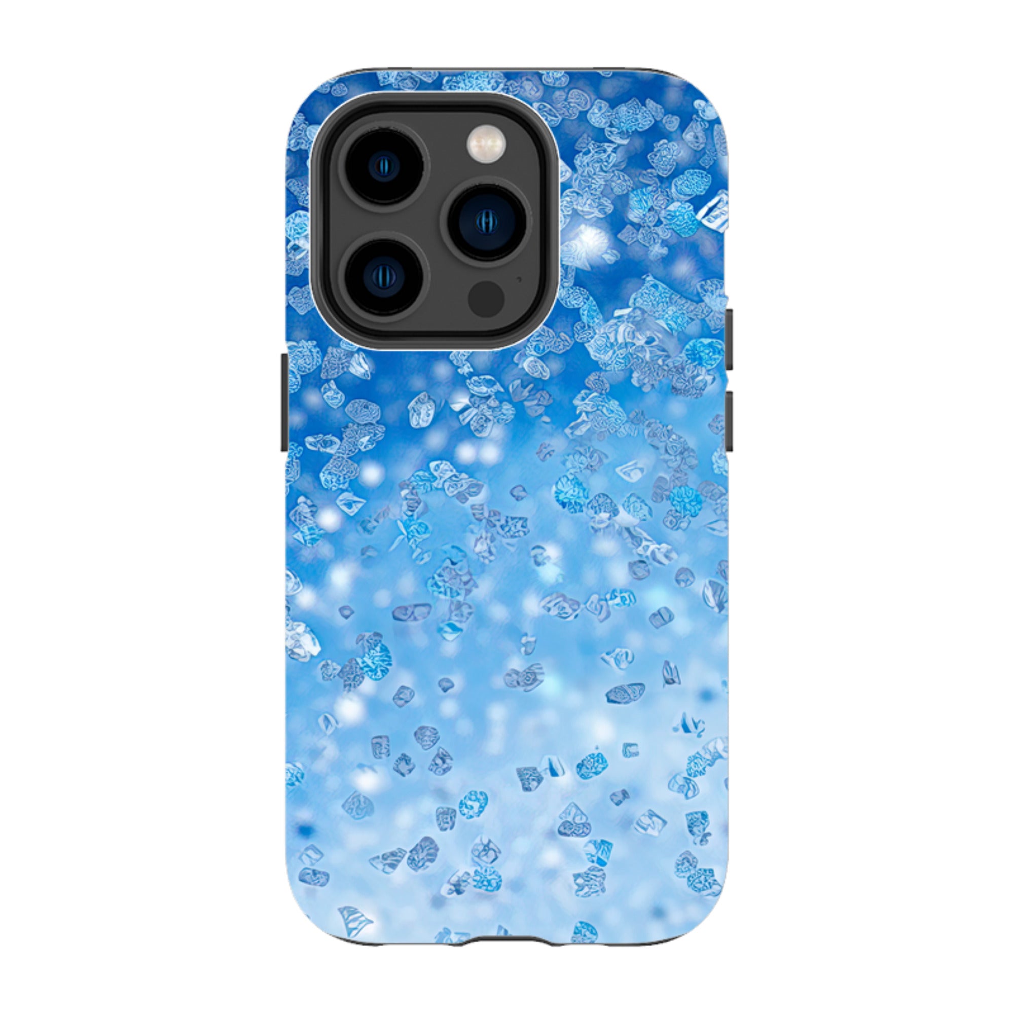 iPhone MagSafe Tough Case - Blue Glitter (case does not glitter)