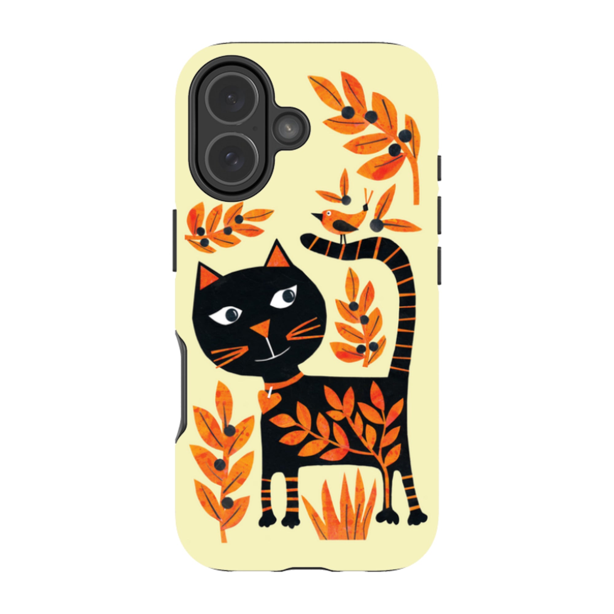 iPhone Tough Case - Halloween Folk Cat By Tracey English