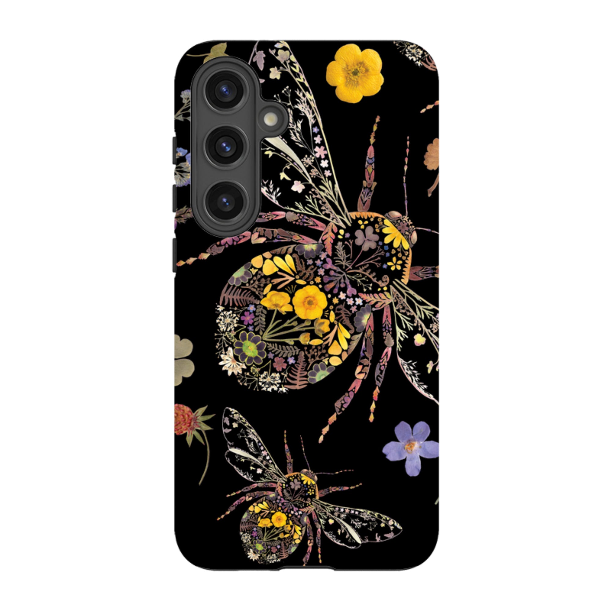 Samsung Tough  Case - Floral Bumble Bees By Helen Ahpornsiri