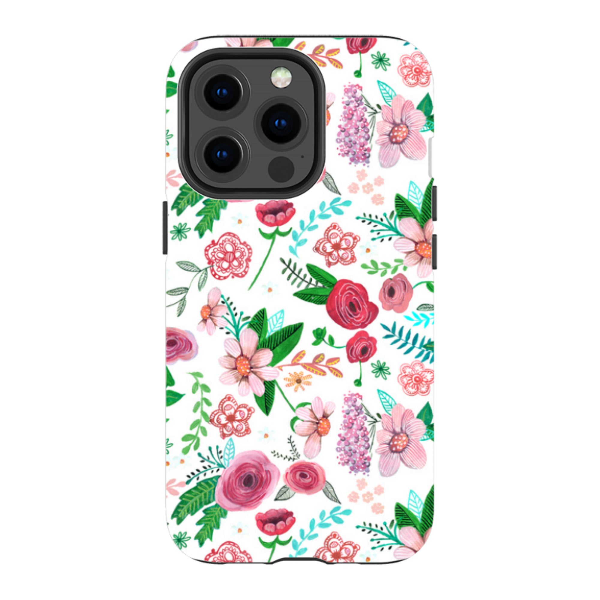 iPhone Tough Case - White Floral By Caroline Bonne Muller