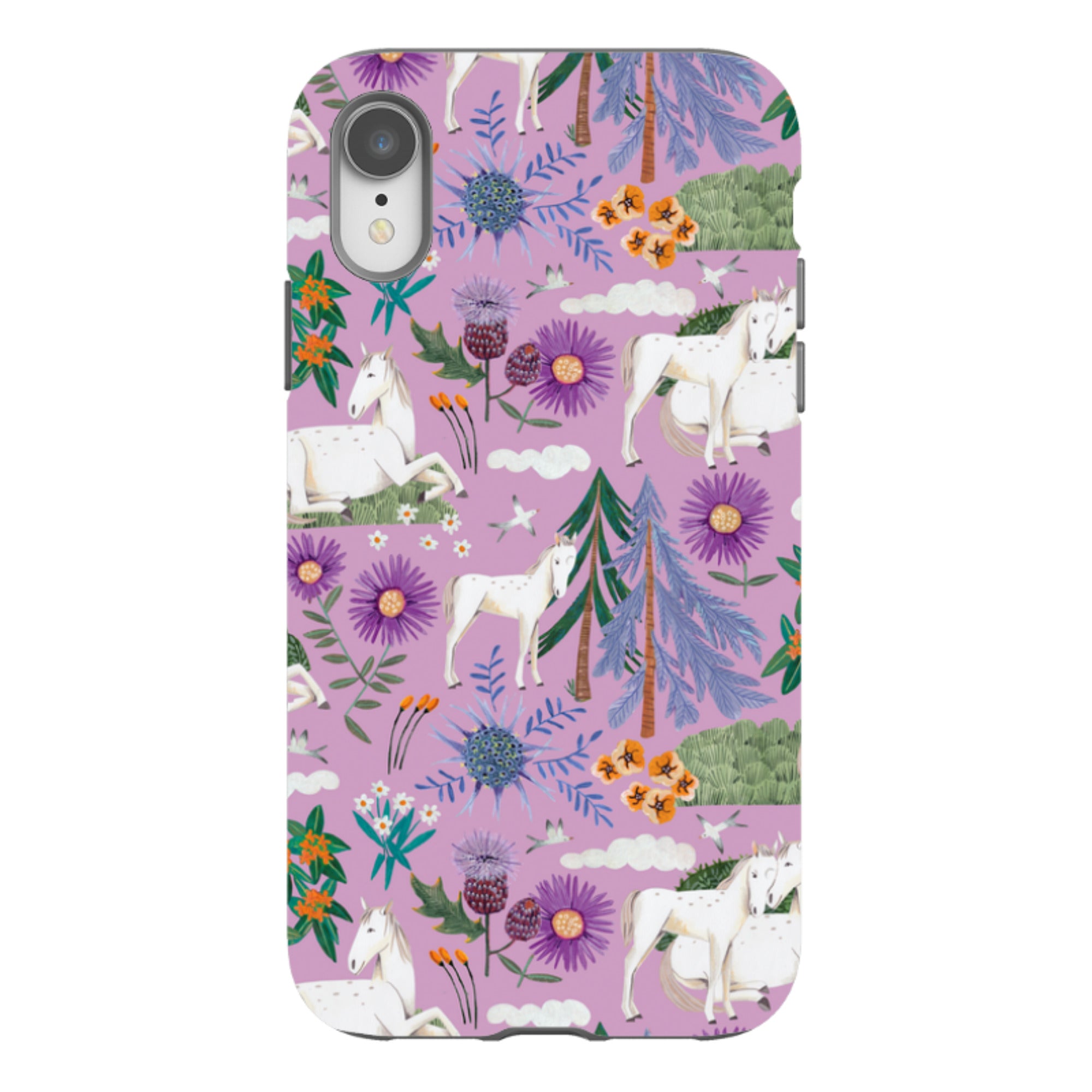 iPhone Tough Case - Horse Pattern II By Caroline Bonne Muller