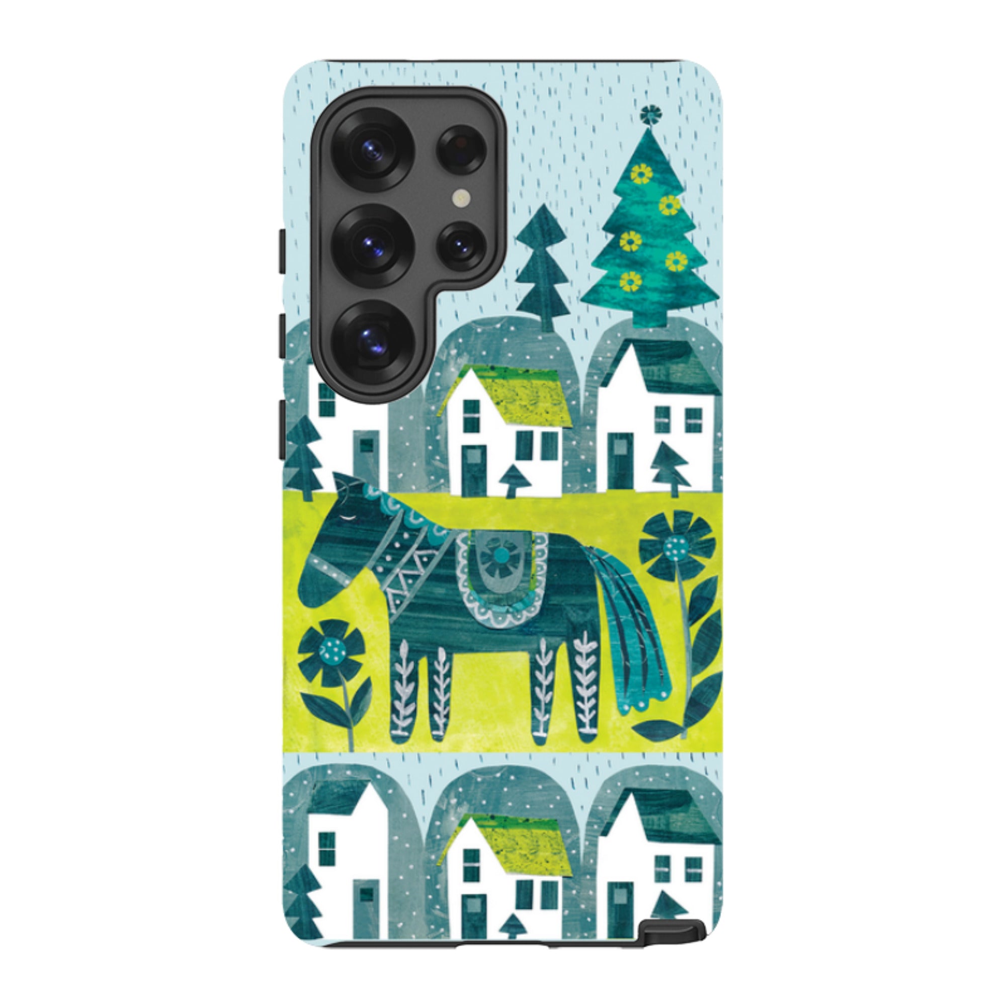 Samsung Tough Case - Winter Dala Horse By Tracey English