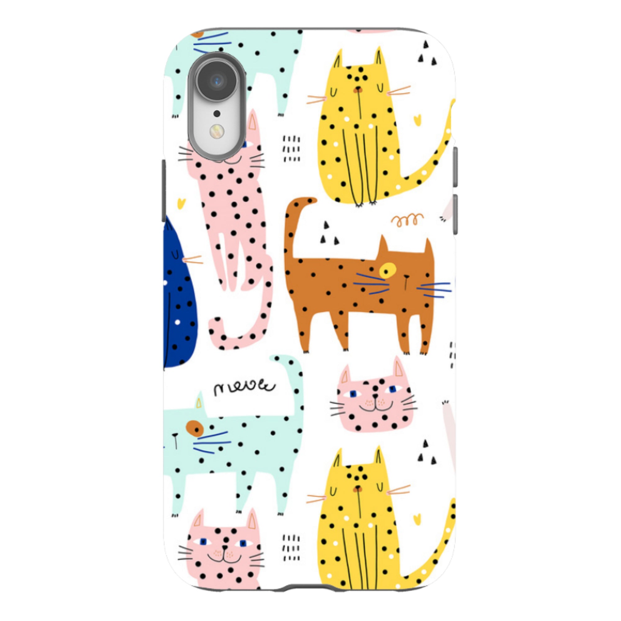 iPhone Tough Case - Spotty Kitty