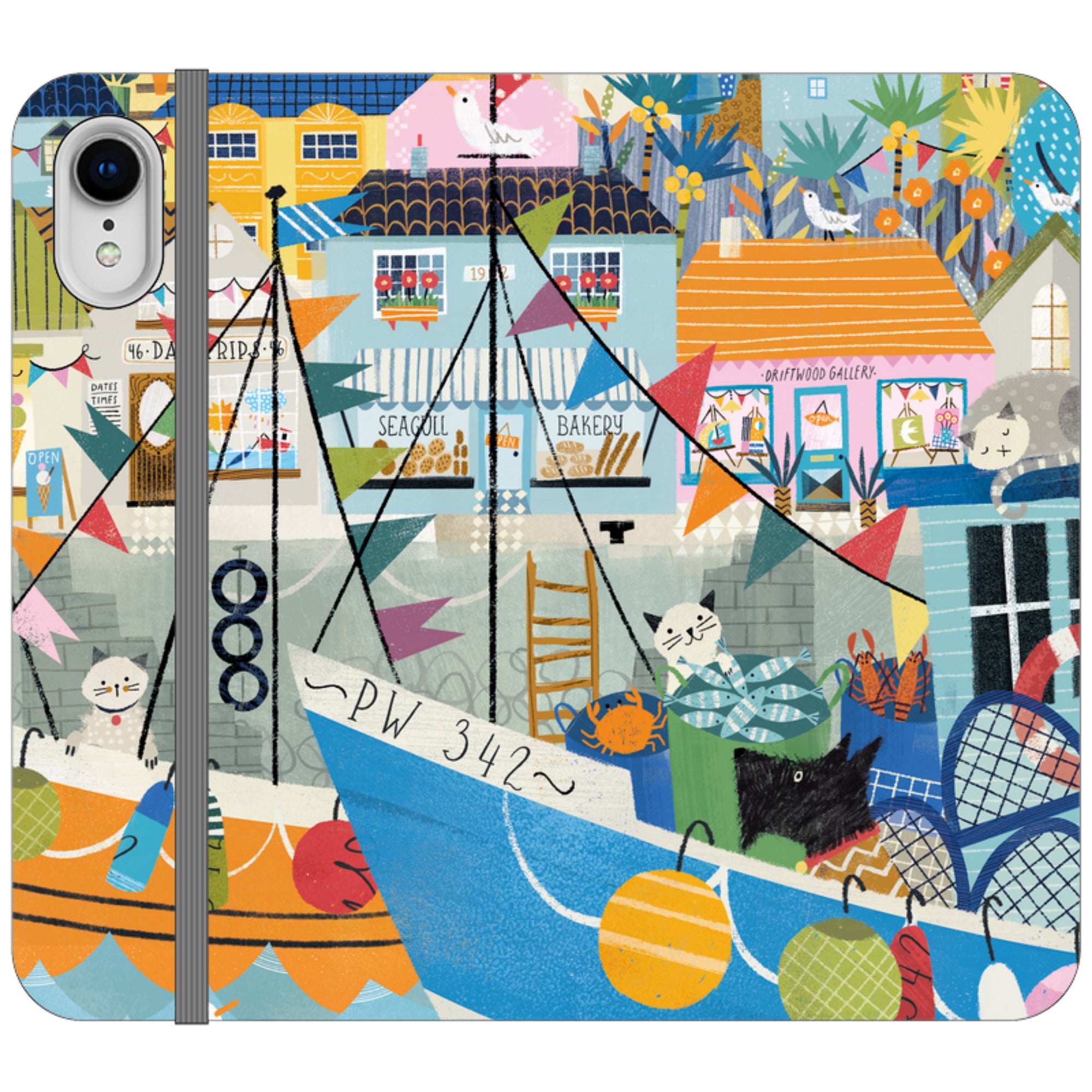 Night Harbour Wallet Case By Ali Brookes