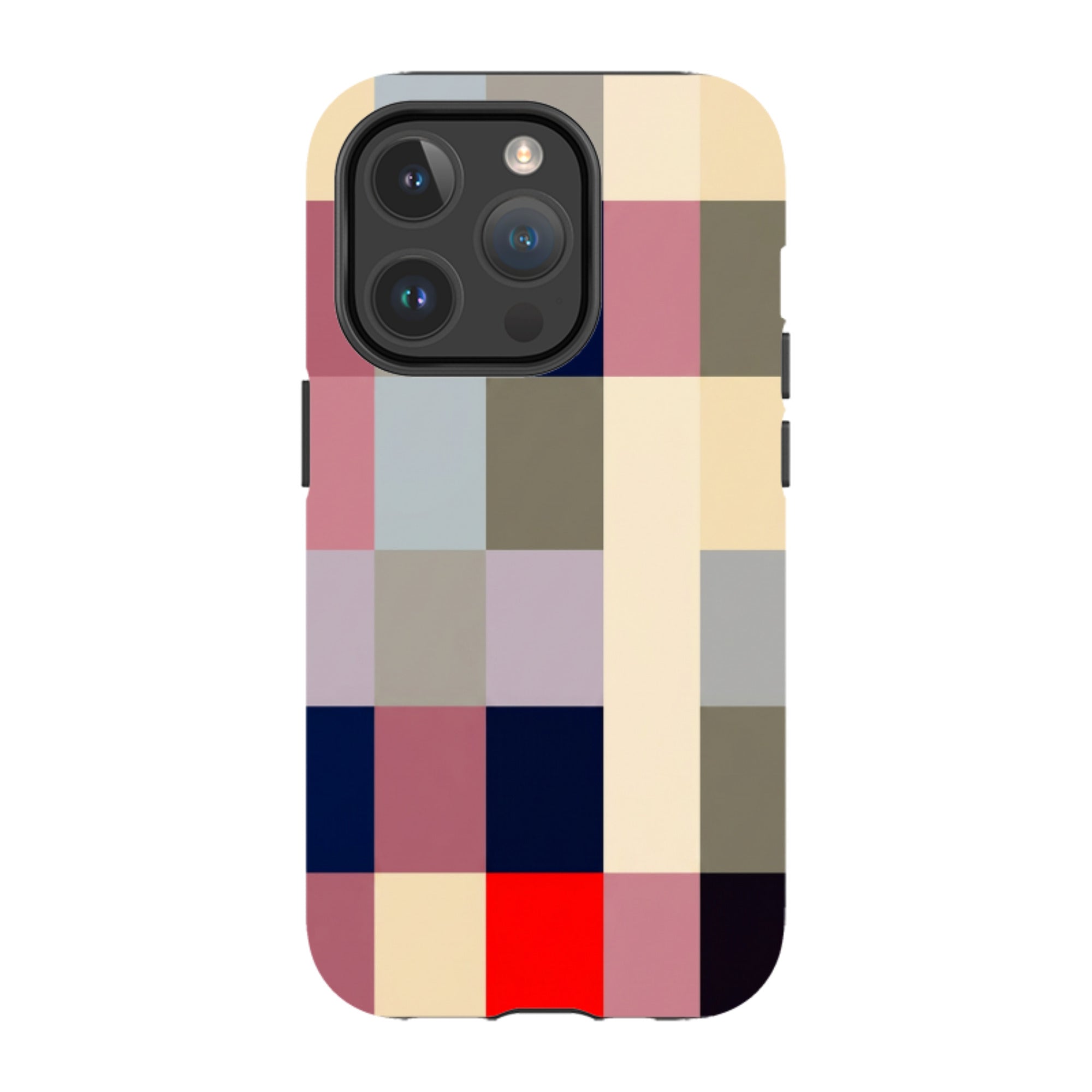 iPhone MagSafe Tough Case - Retro Plaid