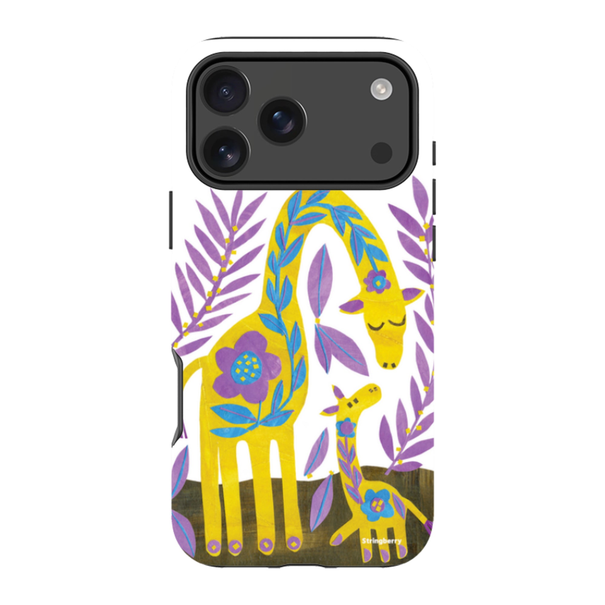 iPhone MagSafe Tough Case - Folk Giraffes By Tracey English