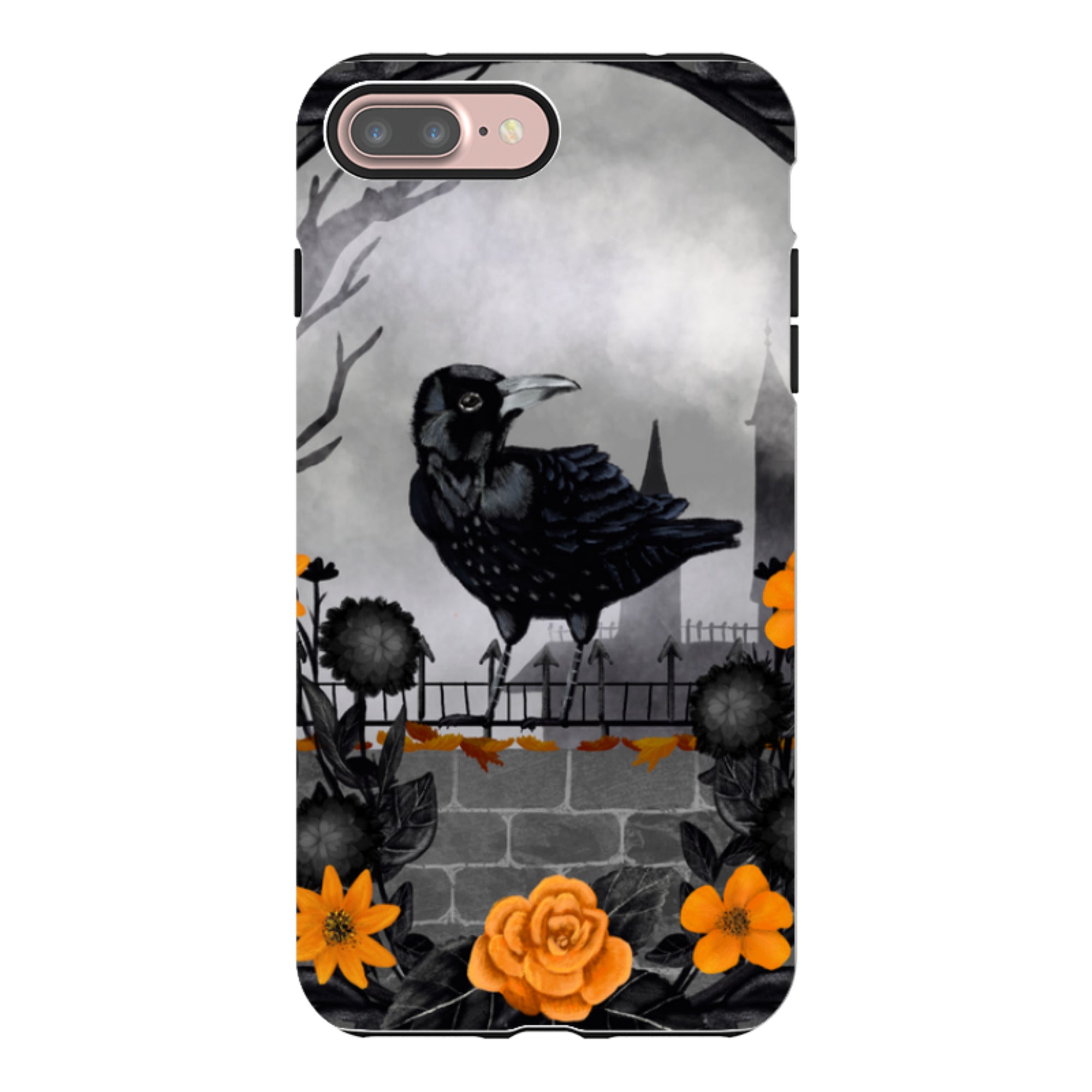 iPhone Tough Case - Gothic Crow By Abby Jacobs