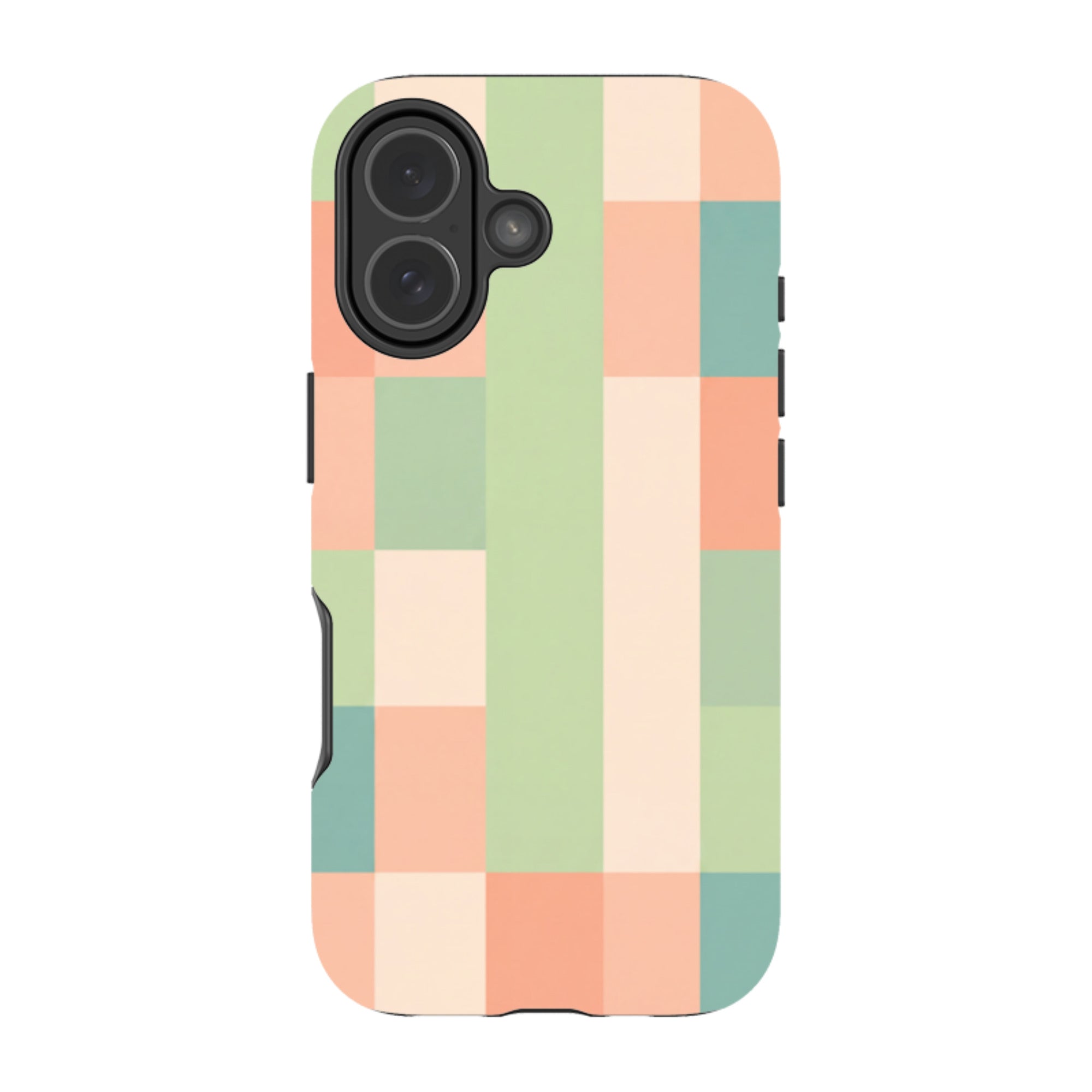 iPhone Tough Case - Pastel Gingham