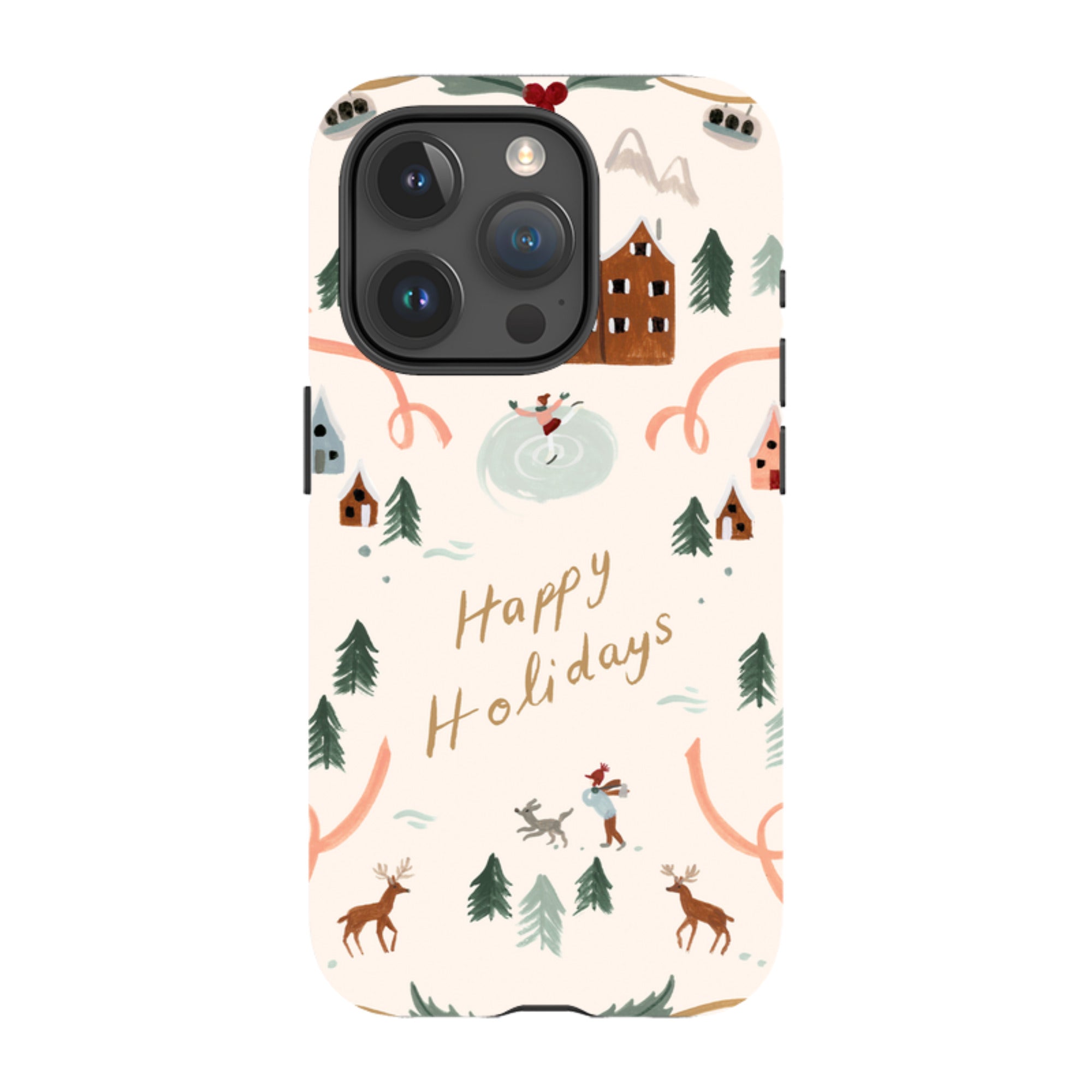 iPhone Tough Case - Happy Holidays By Bex Parkin