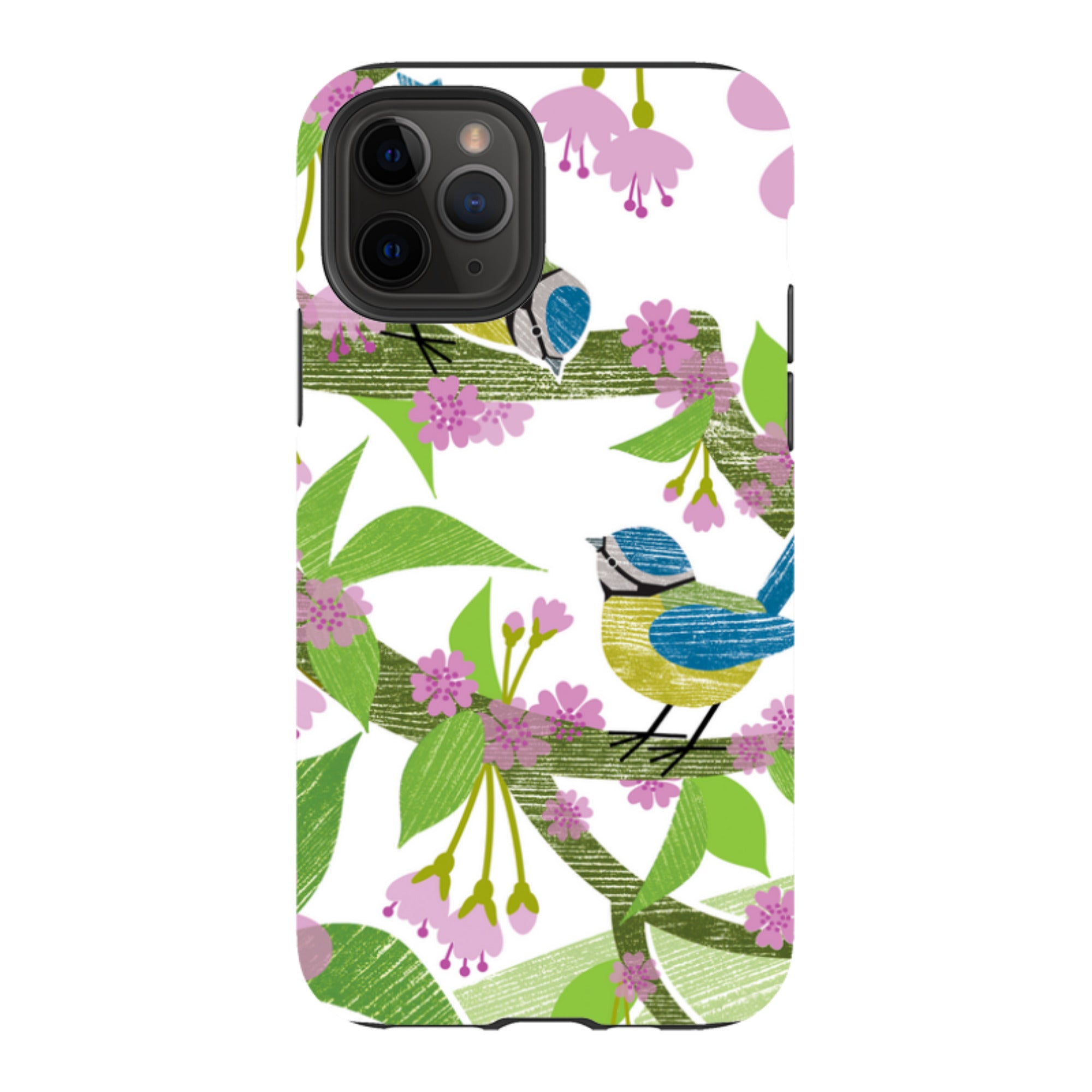 iPhone Tough Case - Blue Tits And Blossom By Liane Payne