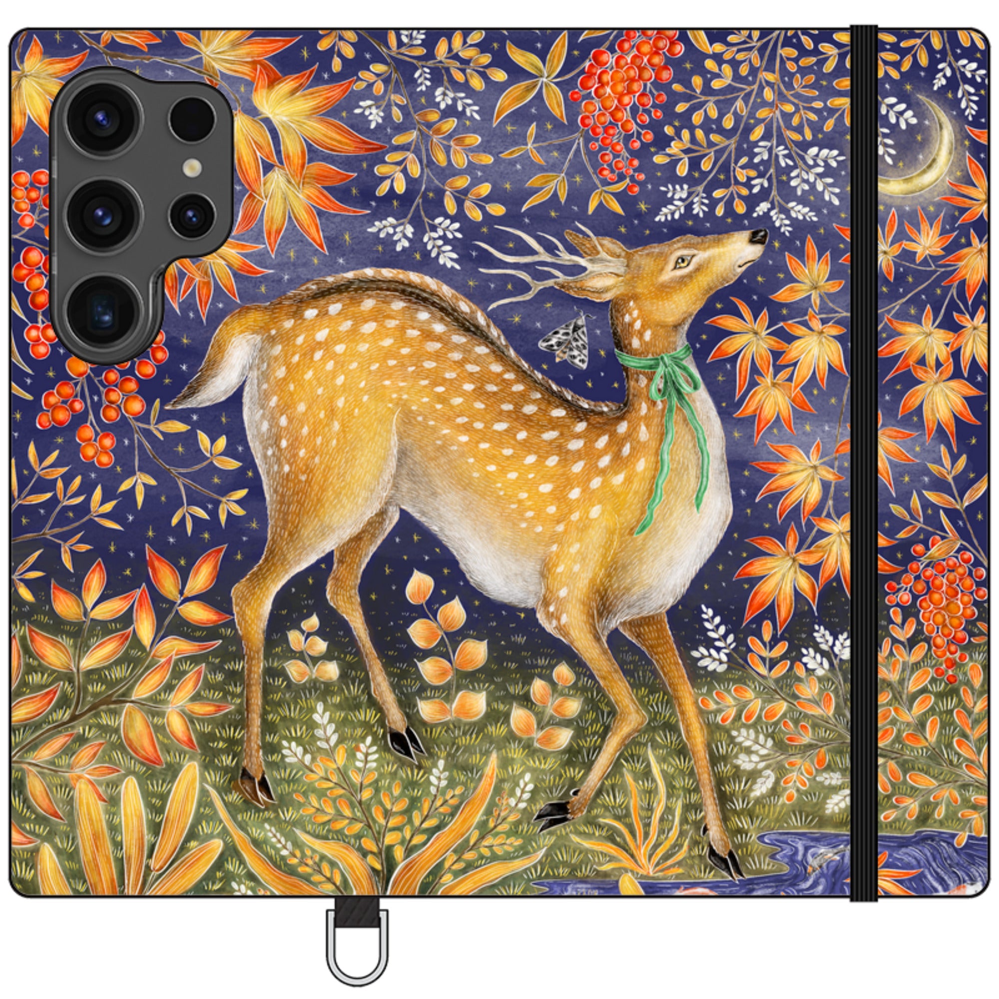 Autumn Deer Wallet Case By Catherine Rowe