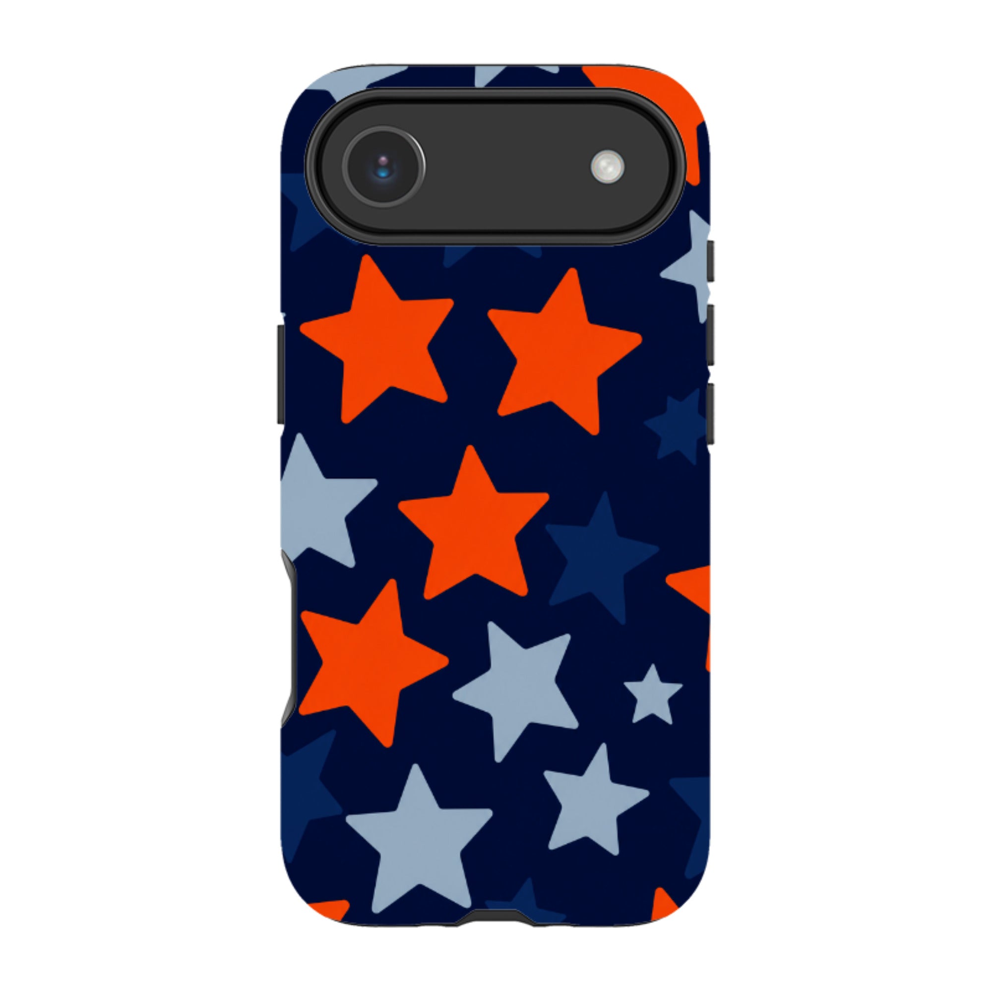 iPhone MagSafe Tough Case - Navy Blue & Orange Star