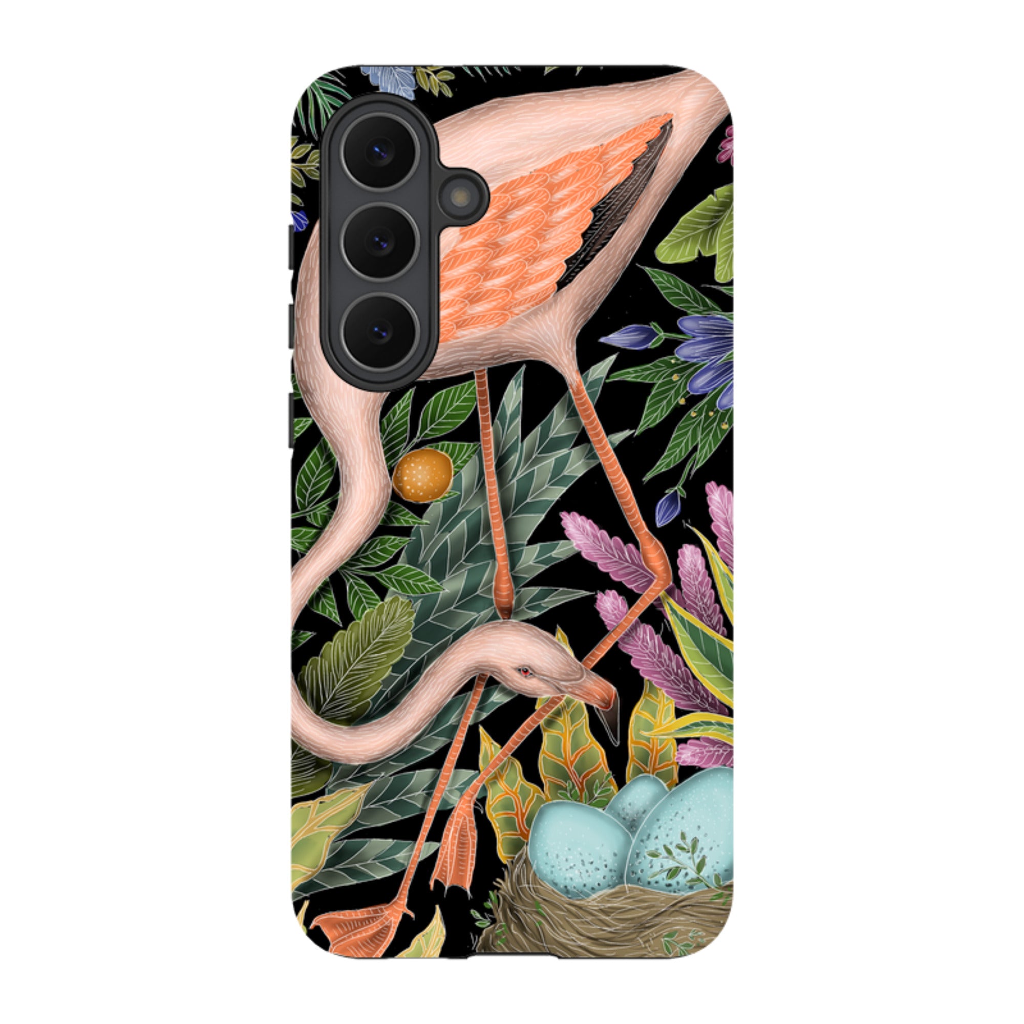 Samsung Tough Case - Flamingo By Catherine Rowe