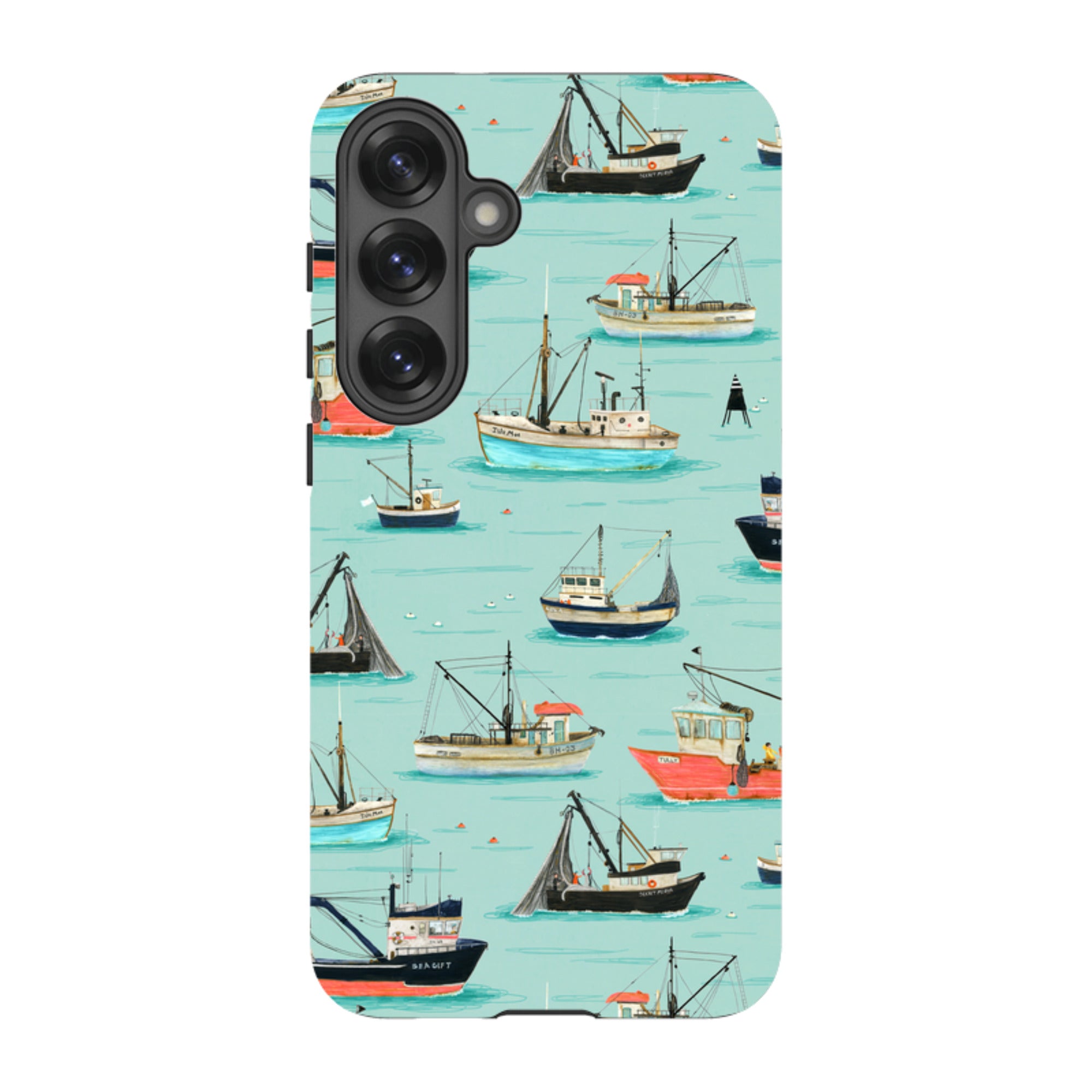 Samsung Tough Case - Fishing Boats By Katherine Quinn