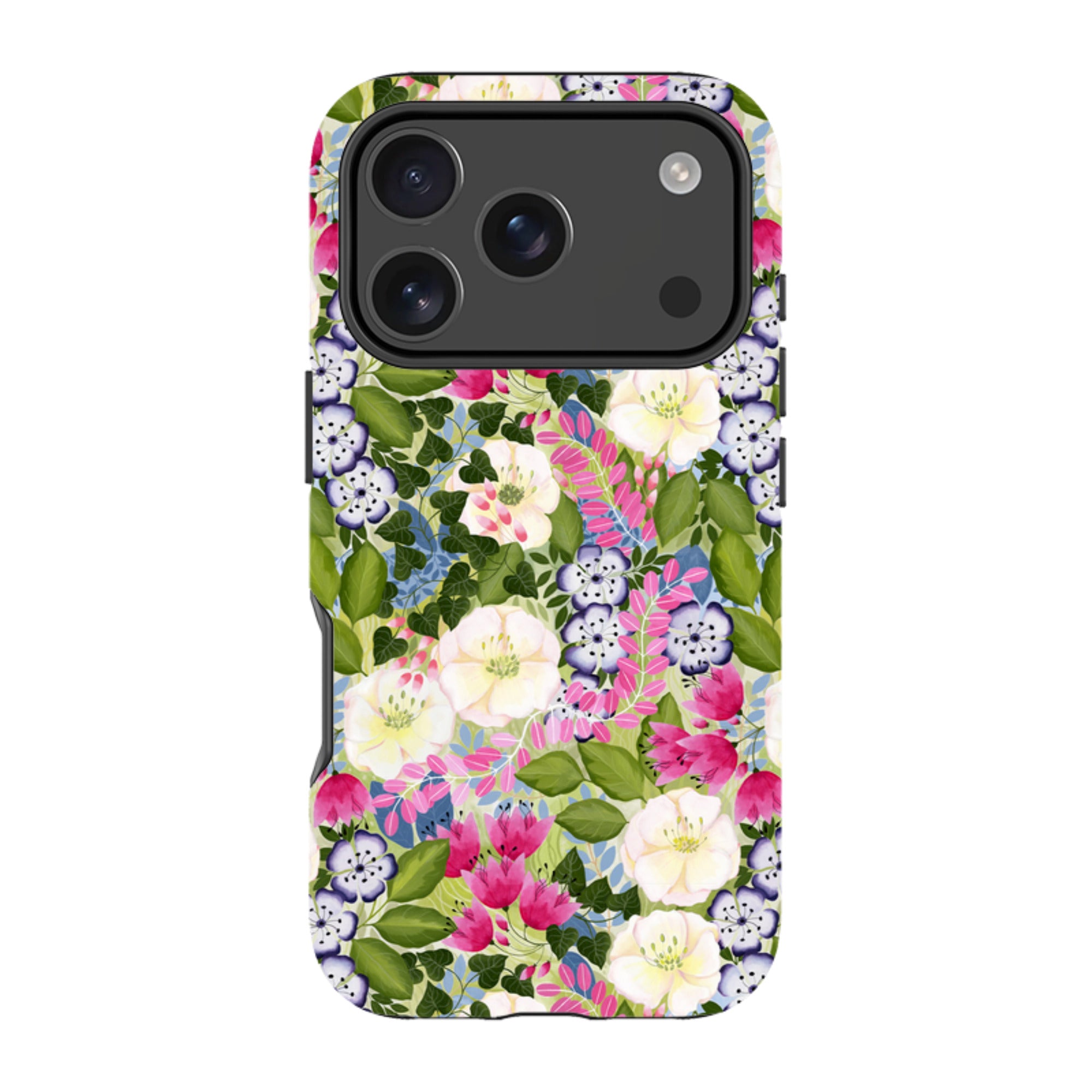 iPhone Tough Case - Pink Flowers By Bex Parkin