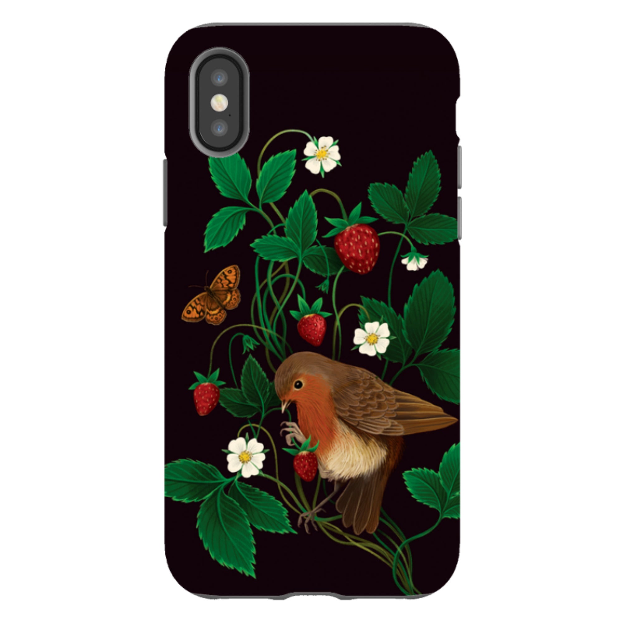 iPhone Tough Case - Strawberry Thief By Anna Stead