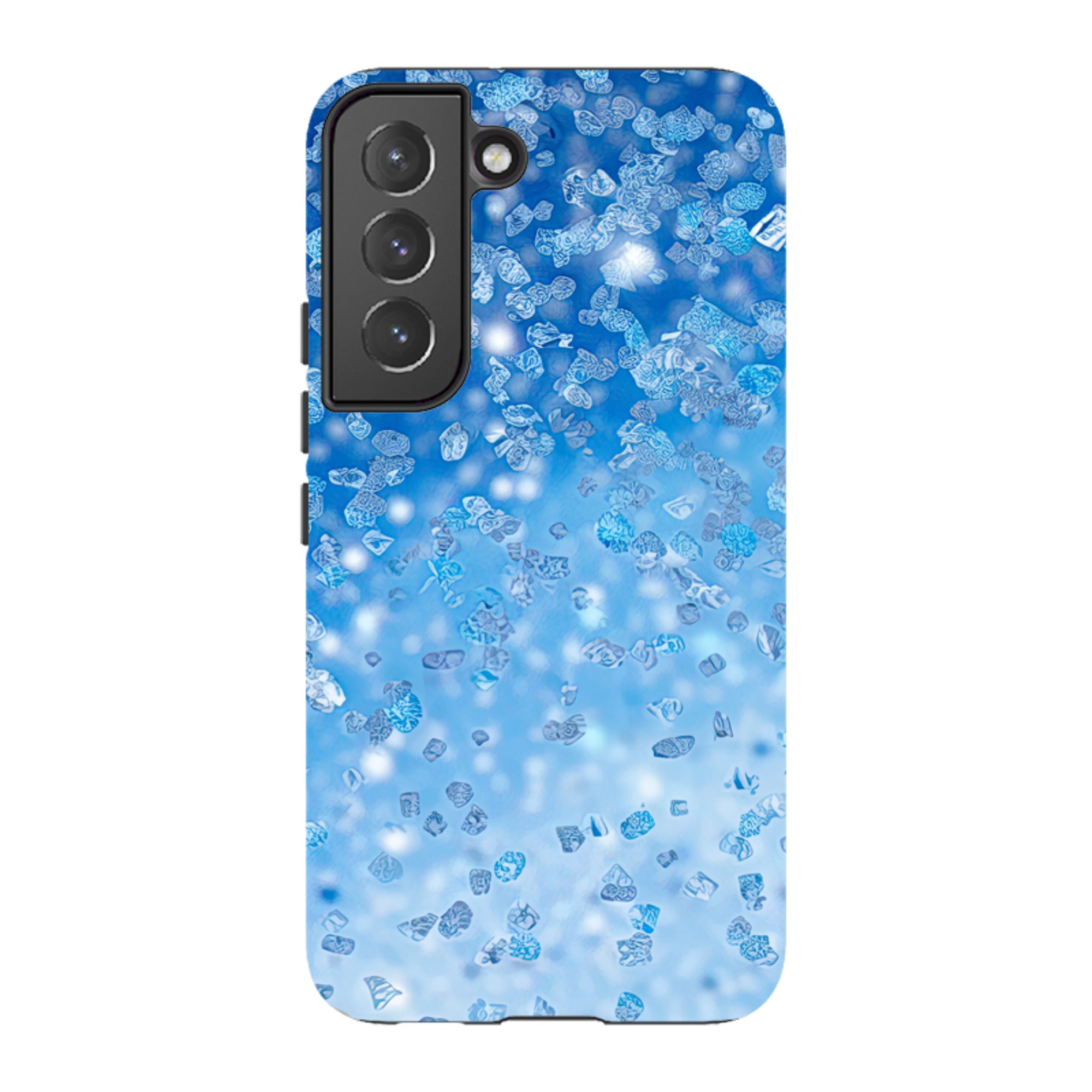 Samsung Tough Case - Blue Glitter (Case Does Not Glitter)