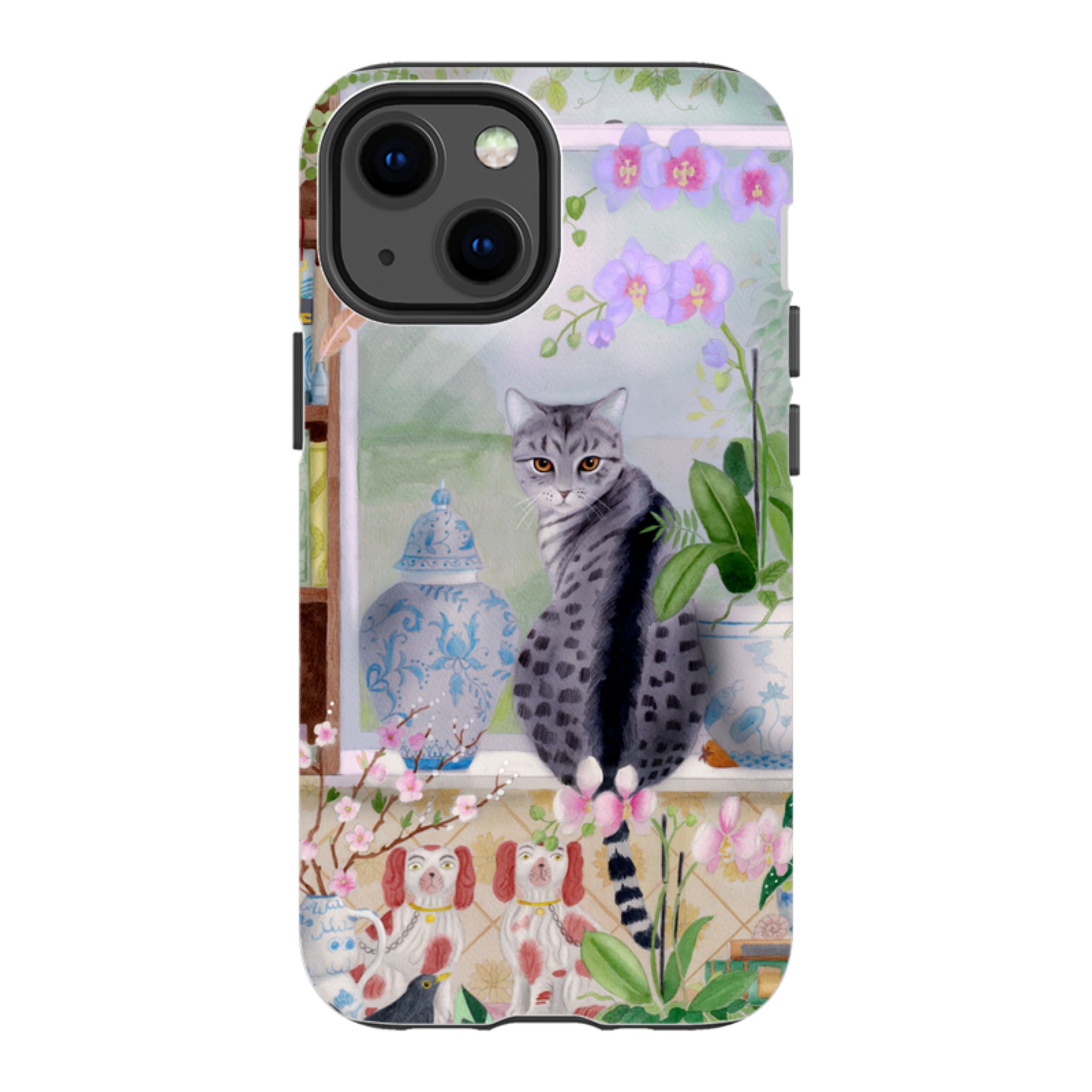 iPhone Tough Case - Cat In Window By Bex Parkin