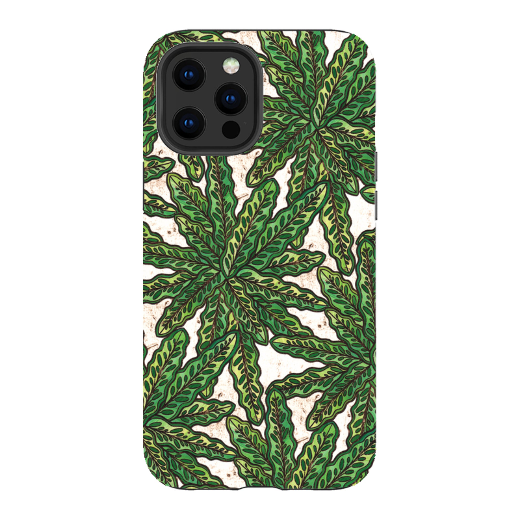 iPhone Tough Case - Green Floral By Amelia Bowman