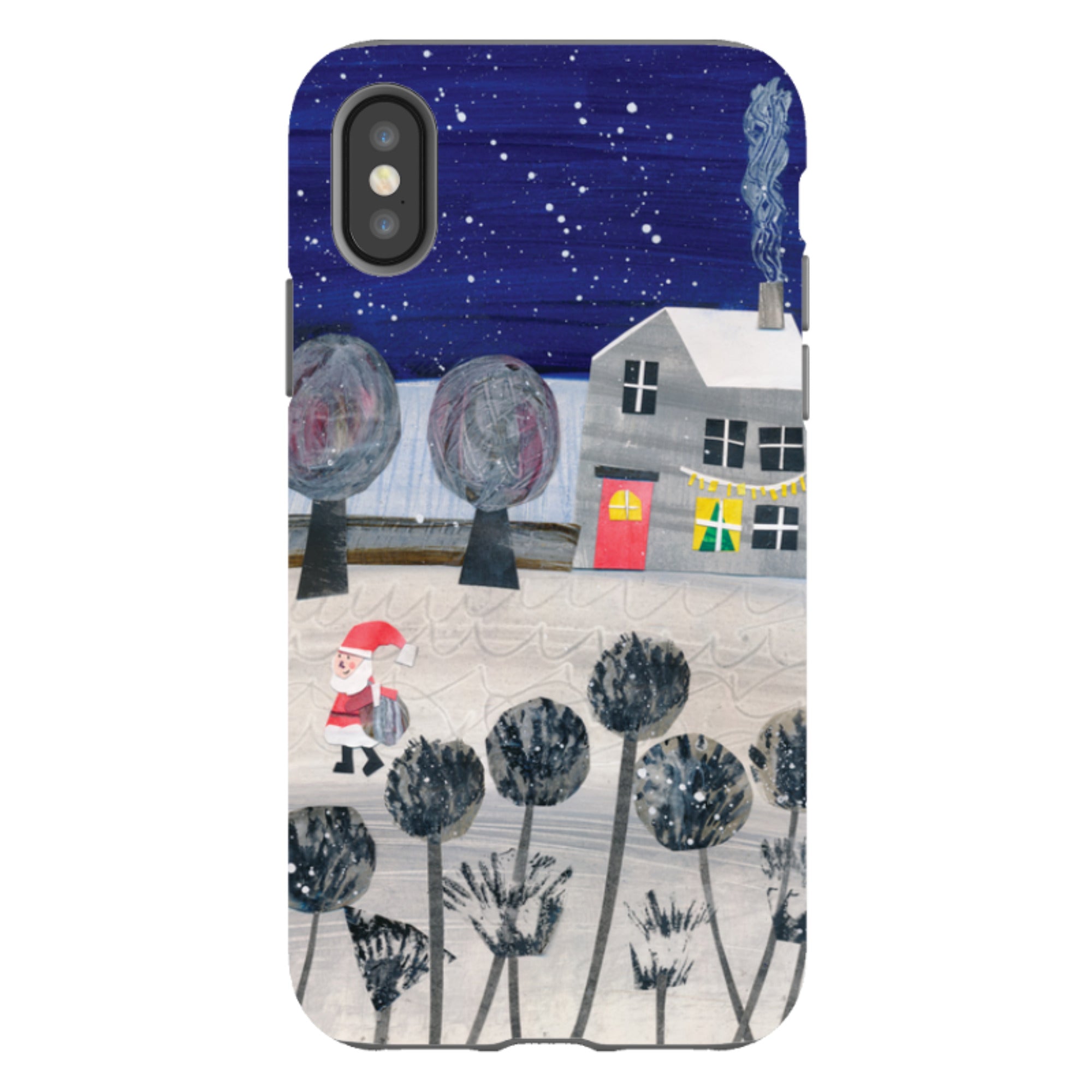 iPhone Tough Case - Santa By Tracey English