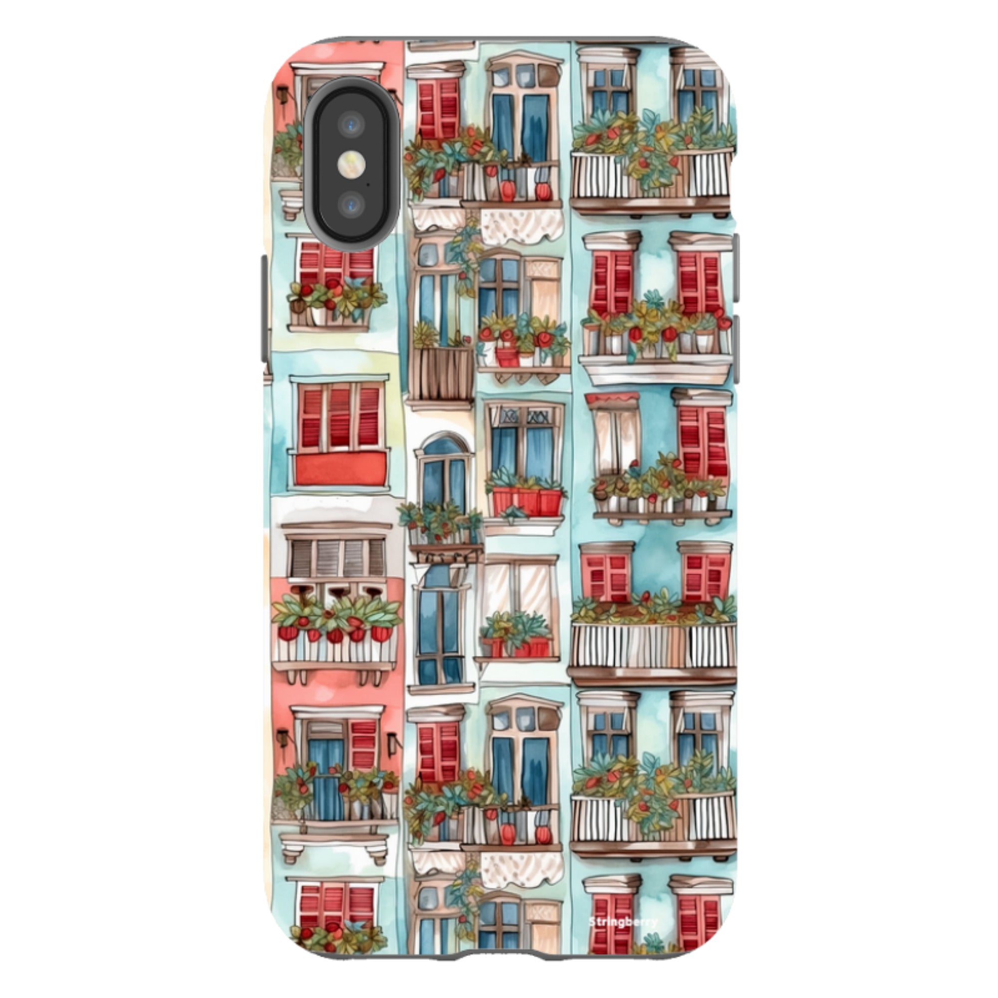 iPhone Tough Case - Floral Balcony