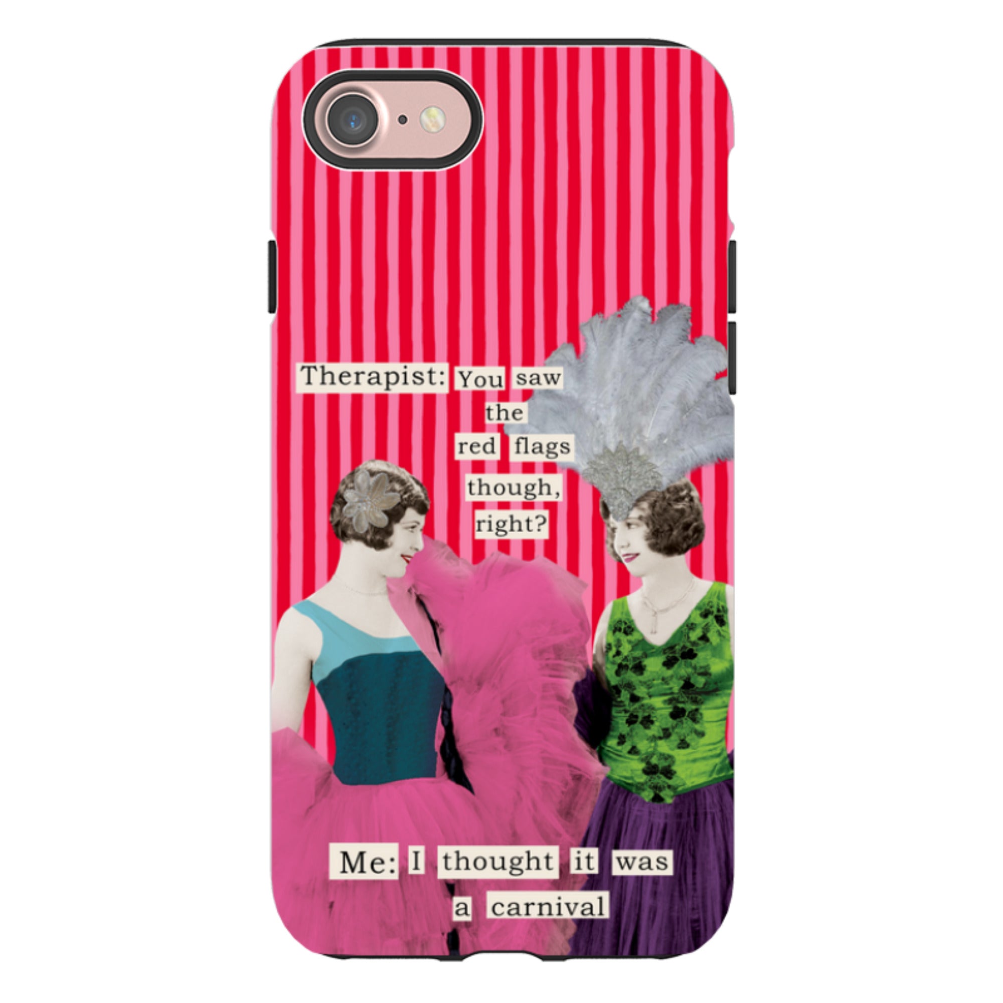 iPhone Tough Case - Therapist Red Flag By Clare Jordan