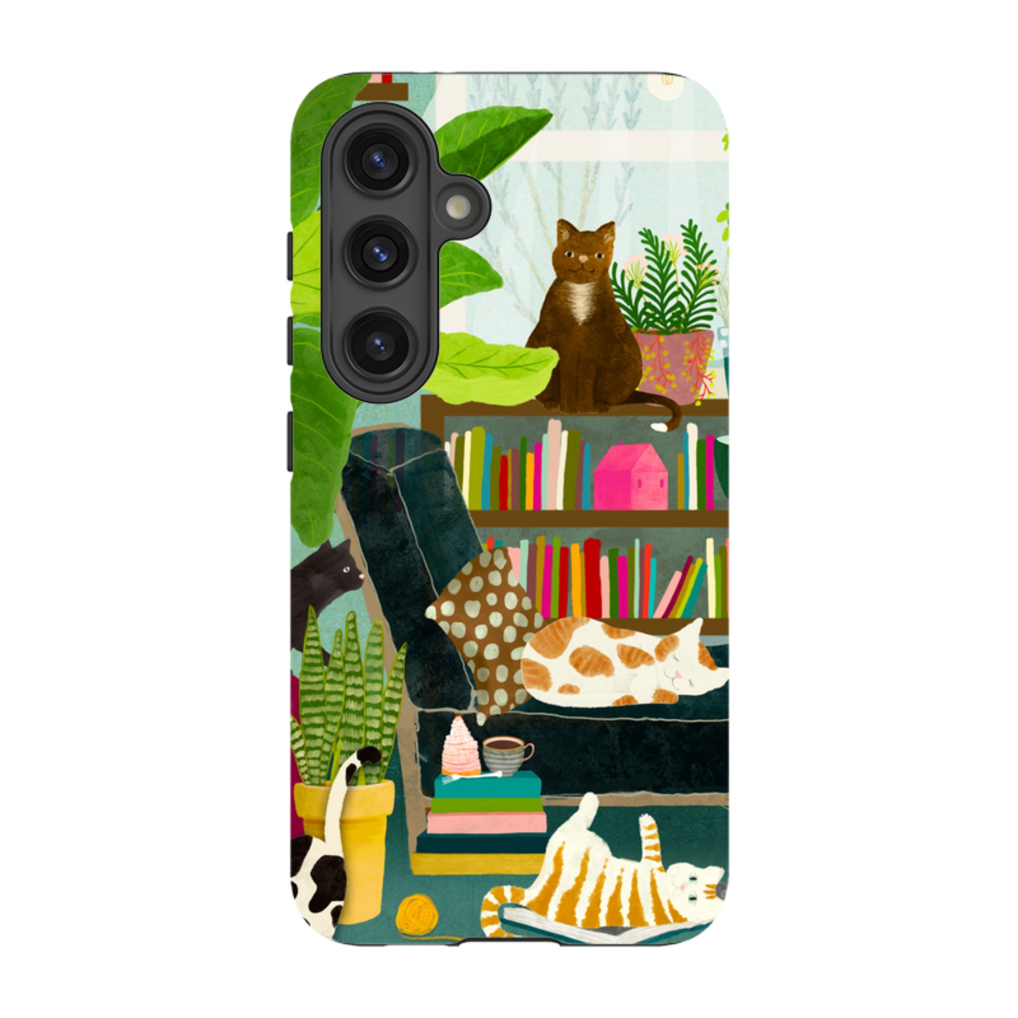 Samsung Tough Case - Cat Library By Katherine Quinn