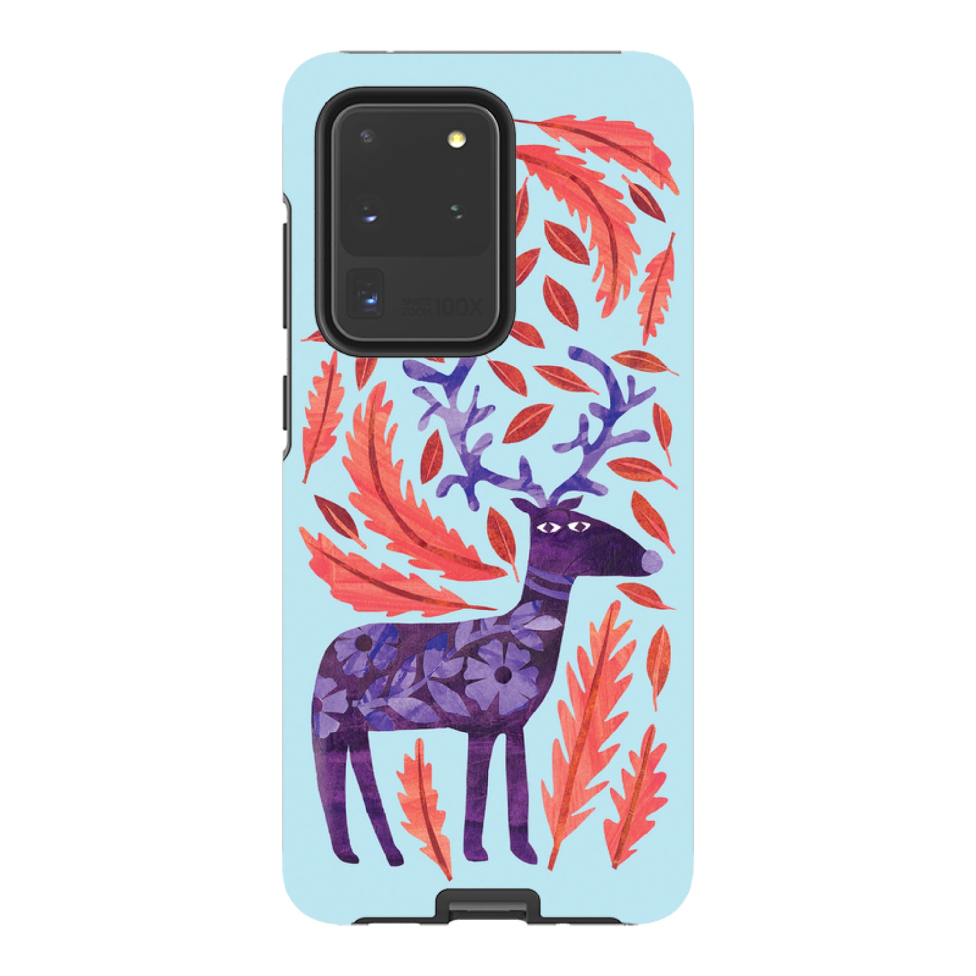 Samsung Tough Case - Purple Reindeer By Tracey English